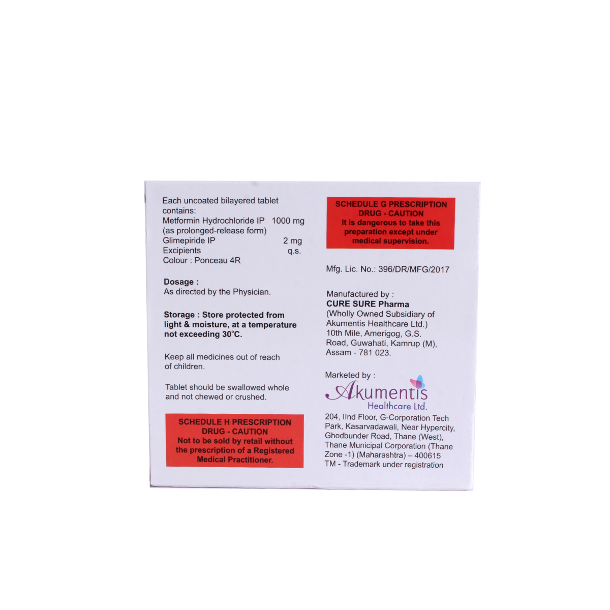 Switglim-M 2 mg/1000 mg Tablet 15's, Pack of 15 TABLETS Switglim-M 2 mg/1000 mg Tablet 15's, Pack of 15 TABLETS