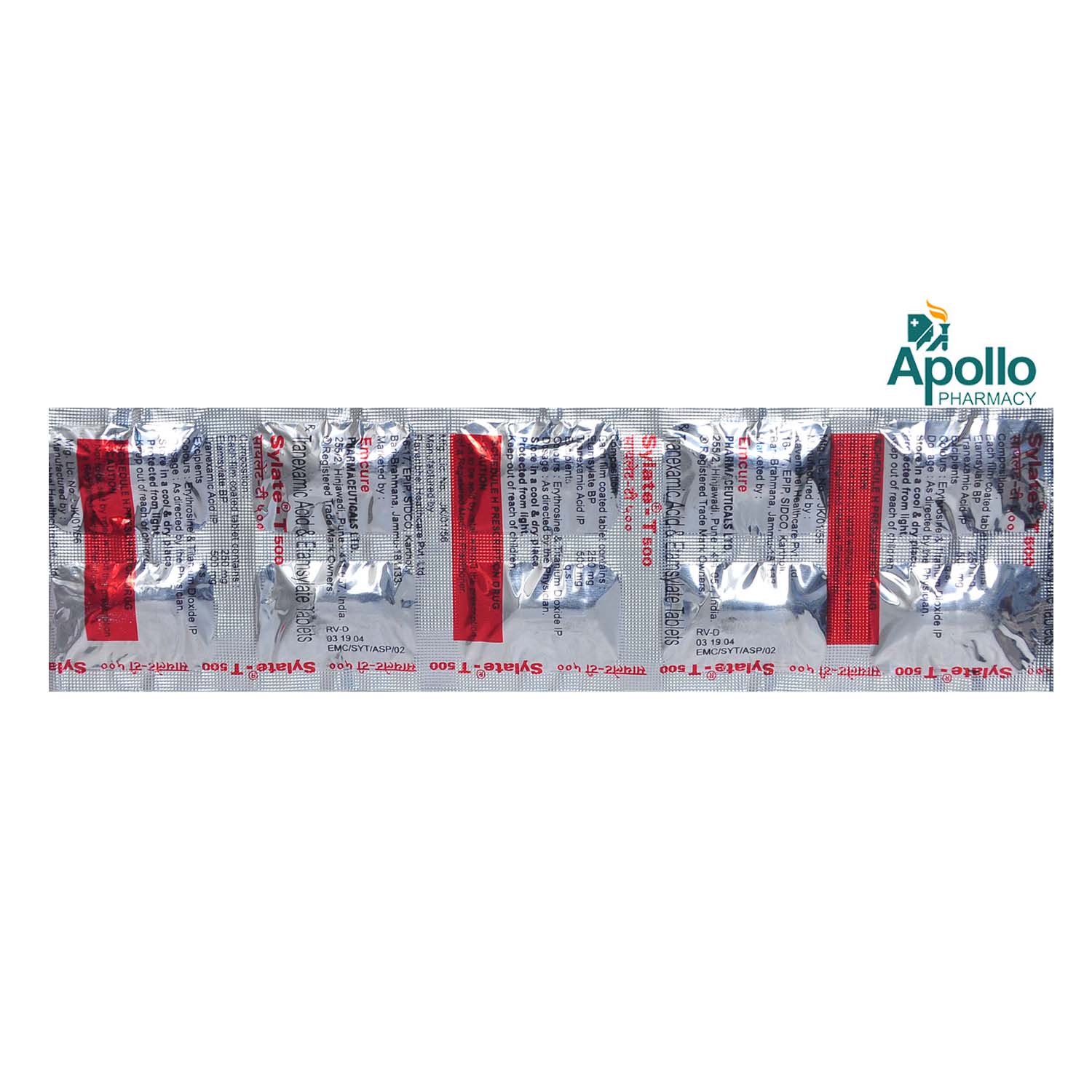 Sylate T 500 Tablet 10's, Pack of 10 Sylate T 500 Tablet 10's, Pack of 10