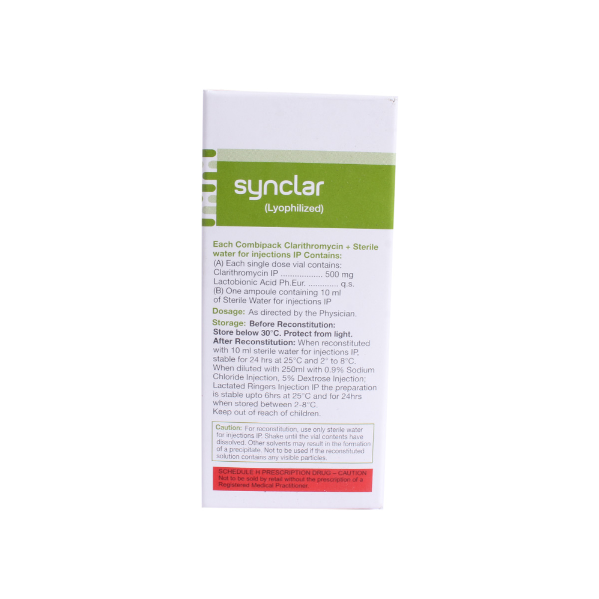 Synclar 500mg Infusion, Pack of 1 Injection Synclar 500mg Infusion, Pack of 1 Injection