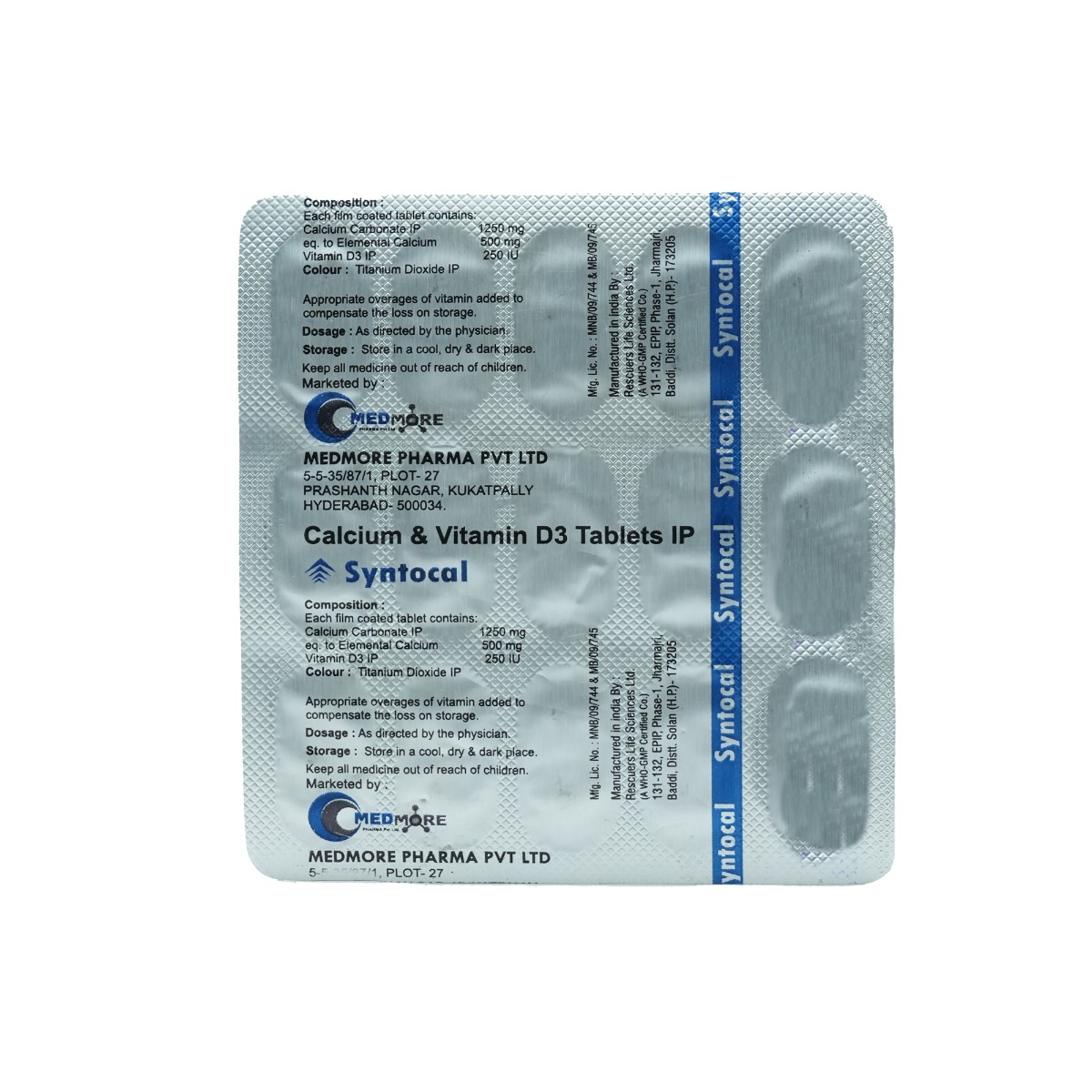 Syntocal Tablet 15's, Pack of 15 Syntocal Tablet 15's, Pack of 15
