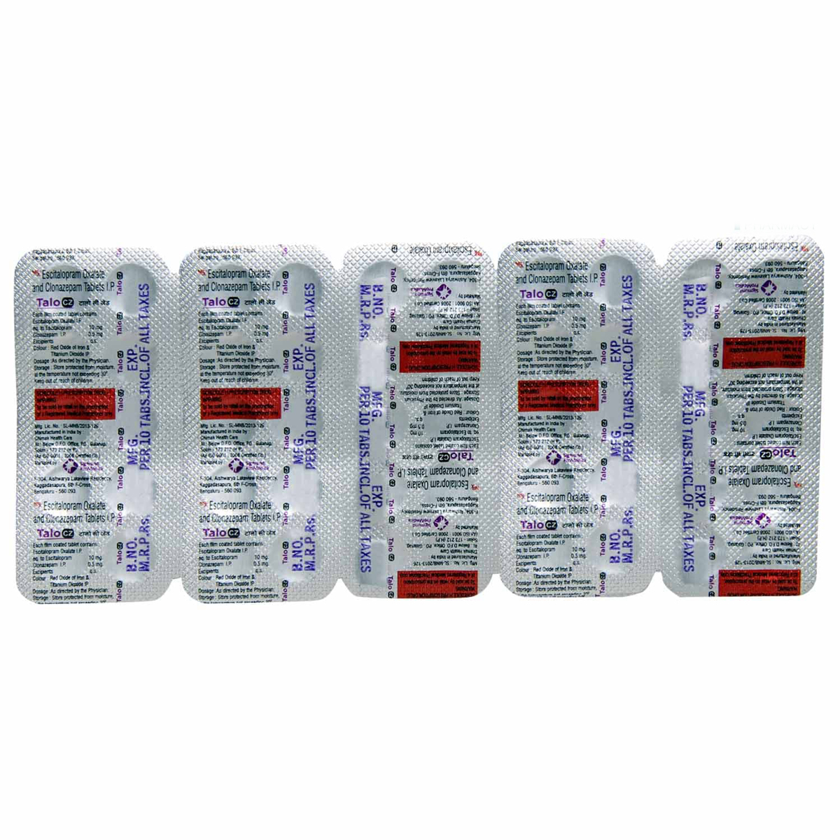 TALO CZ TABLET, Pack of 10 TABLETS TALO CZ TABLET, Pack of 10 TABLETS