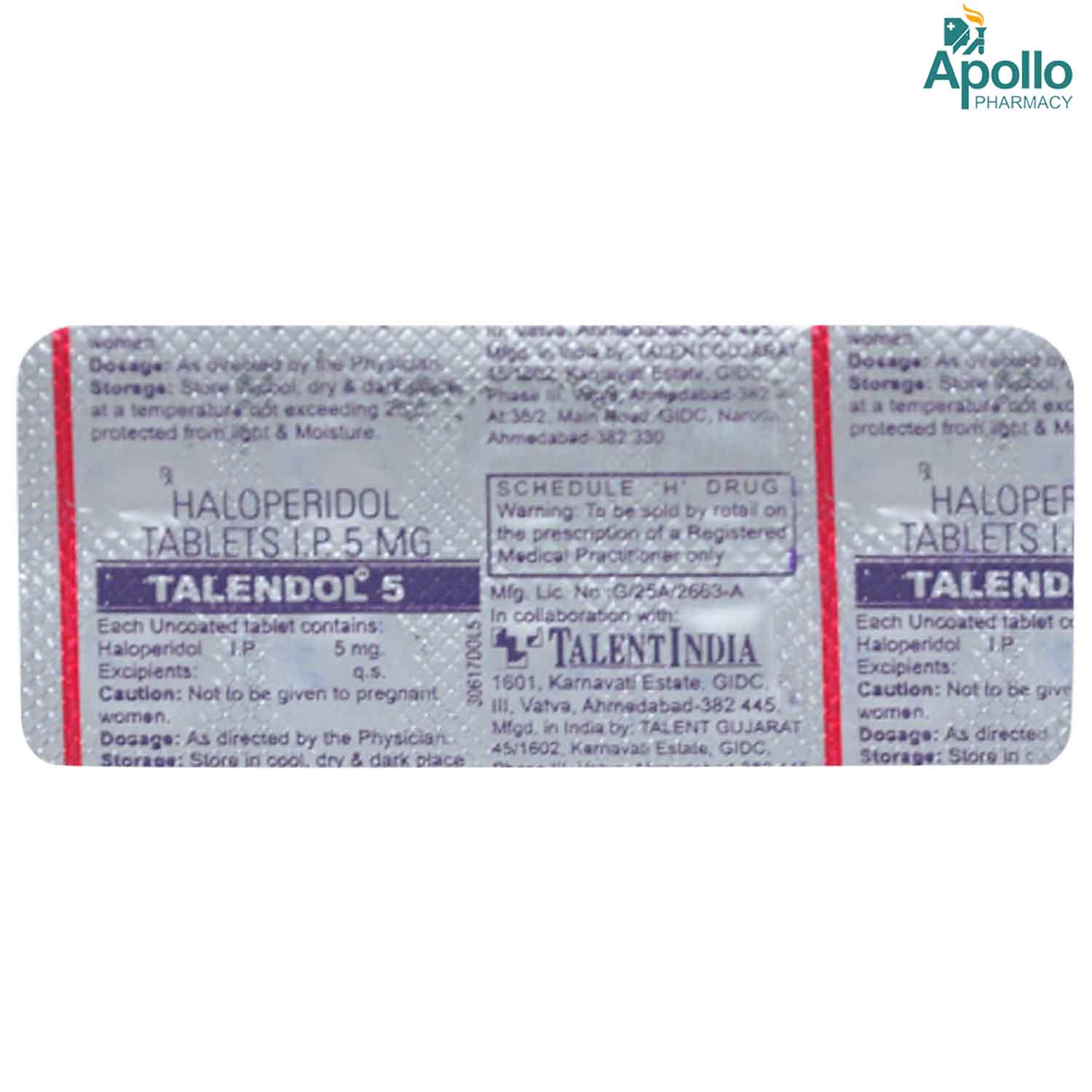 TALENDOL 5MG TABLET TALENDOL 5MG TABLET