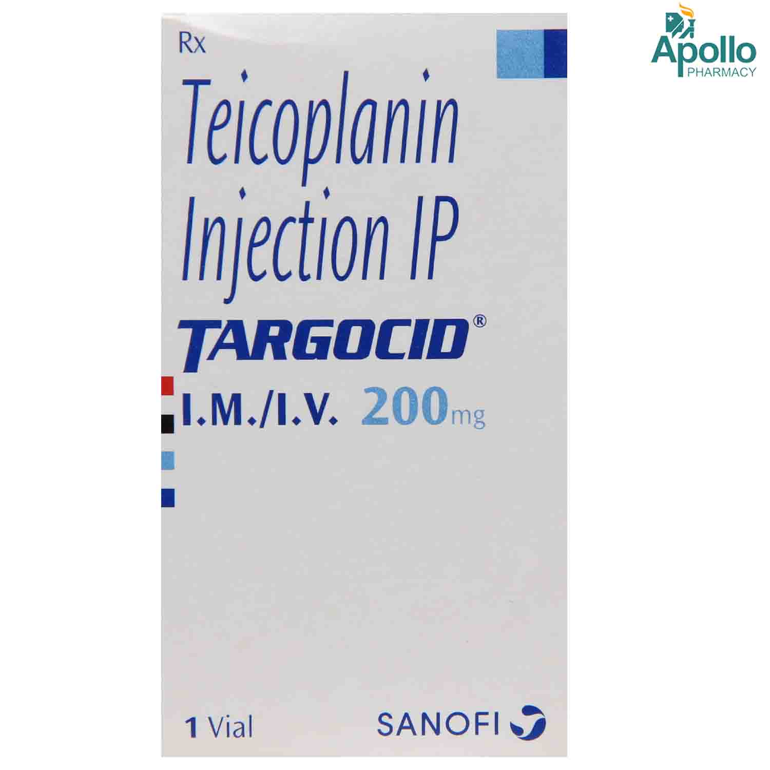 Targocid 200 mg Injection, Pack of 1 INJECTION Targocid 200 mg Injection, Pack of 1 INJECTION