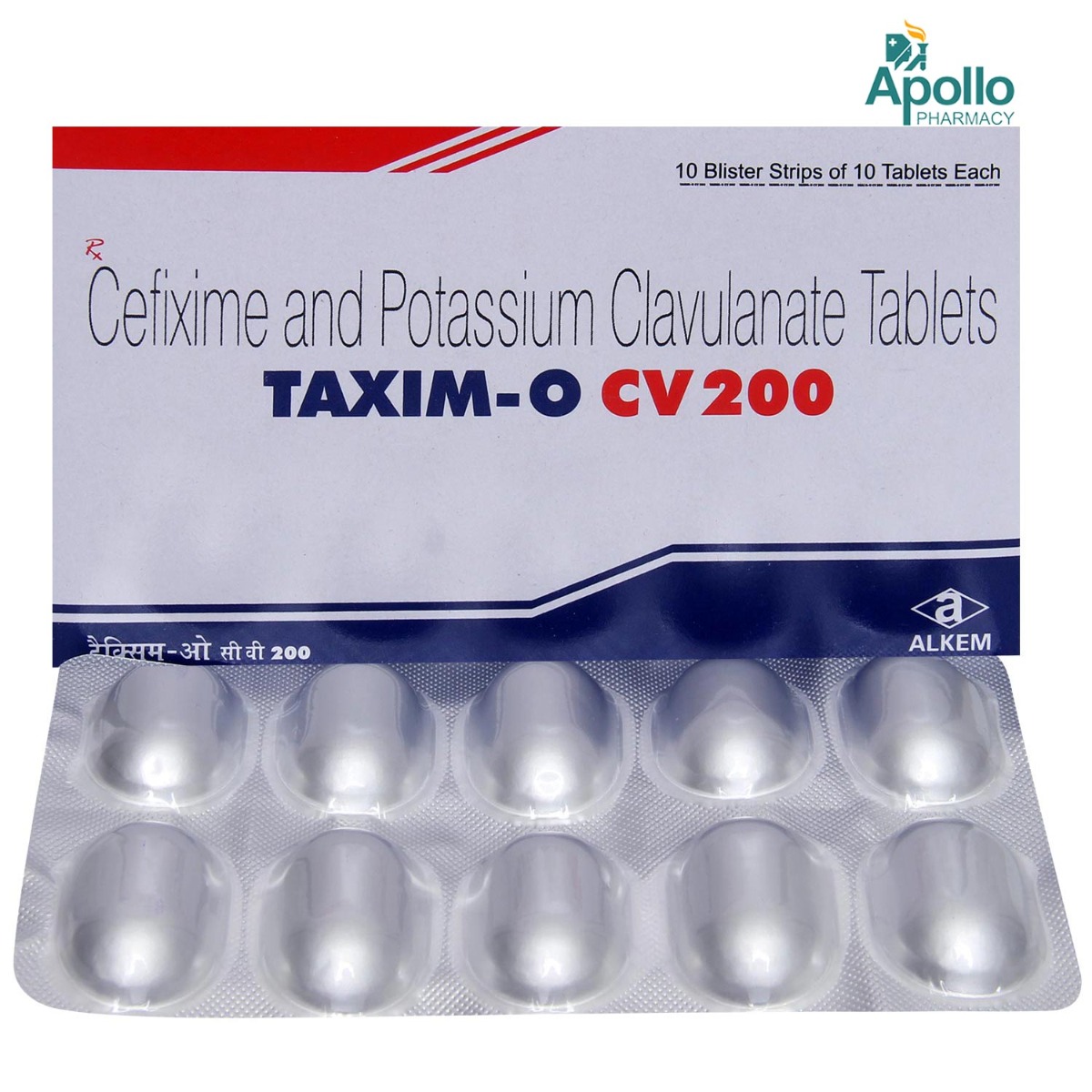 Taxim-O CV 200 Tablet 10's, Pack of 10 TABLETS Taxim-O CV 200 Tablet 10's, Pack of 10 TABLETS