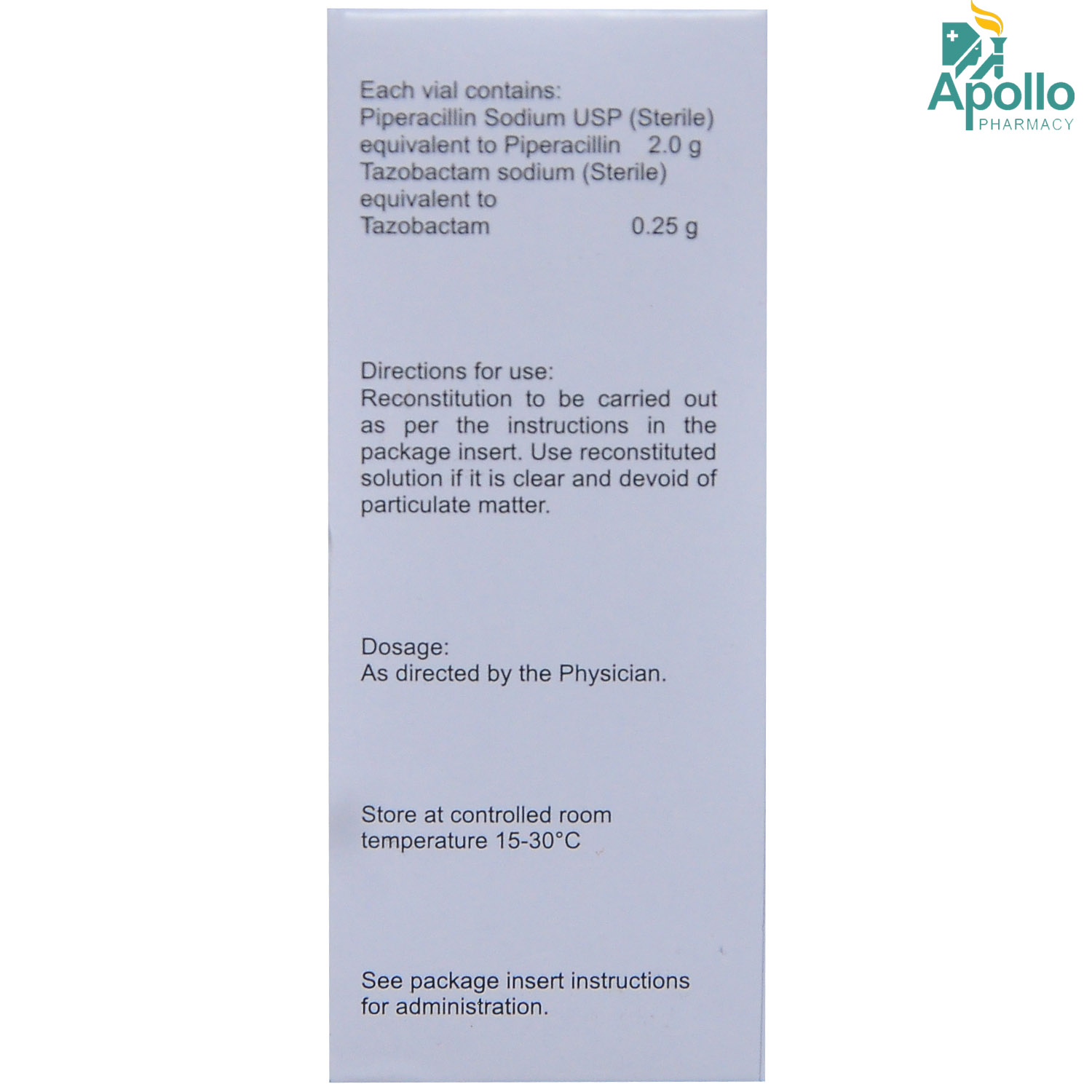 Tazomac 2.25gm Injection 1's, Pack of 1 INJECTION Tazomac 2.25gm Injection 1's, Pack of 1 INJECTION