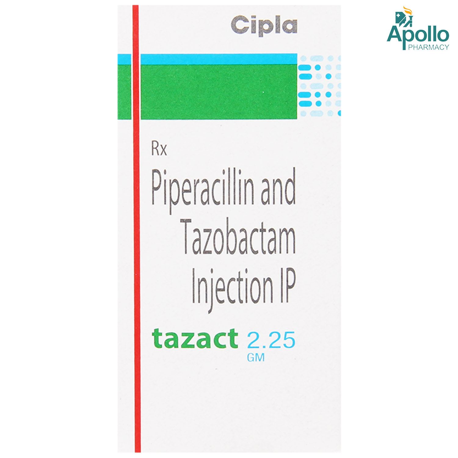 Tazact 2.25 gm Injection 1's, Pack of 1 Injection Tazact 2.25 gm Injection 1's, Pack of 1 Injection