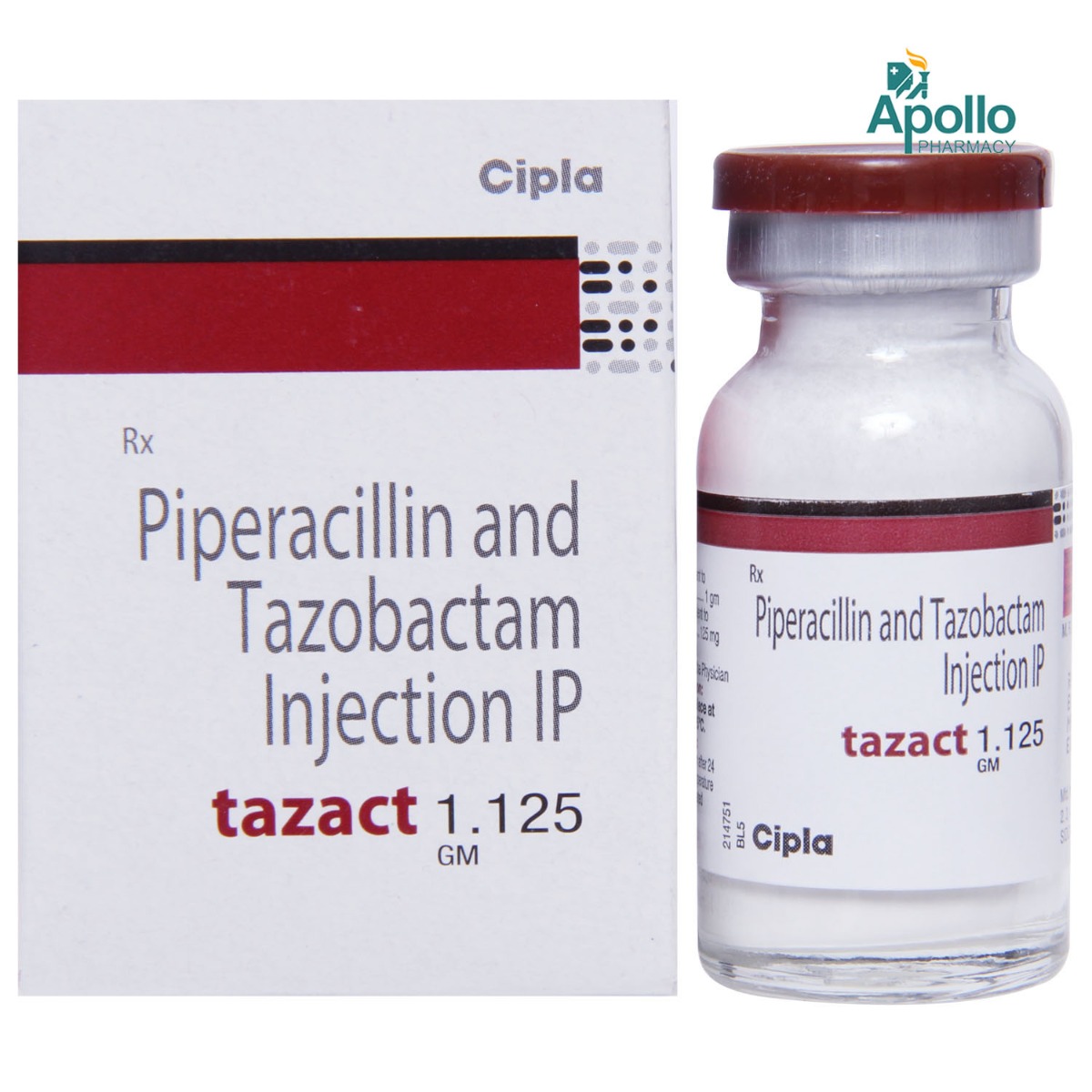 Tazact 1.125gm Injection 1's, Pack of 1 INJECTION Tazact 1.125gm Injection 1's, Pack of 1 INJECTION