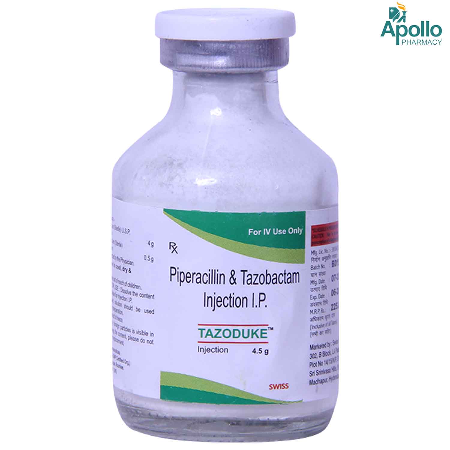 Tazoduke 4.5gm Injection, Pack of 1 INJECTION Tazoduke 4.5gm Injection, Pack of 1 INJECTION