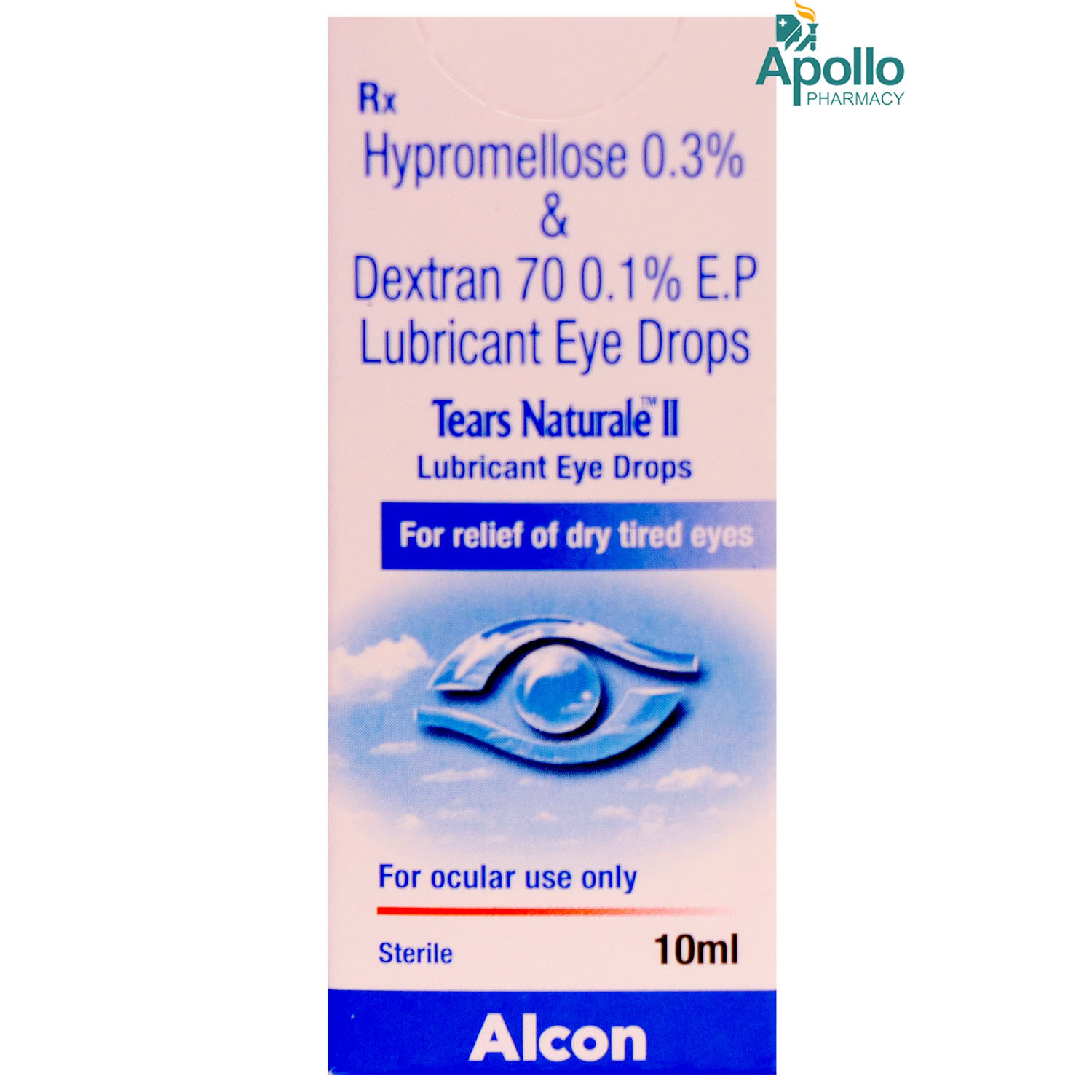 Buy Tears Naturale II Lubricant Eye Drops 10 ml Online