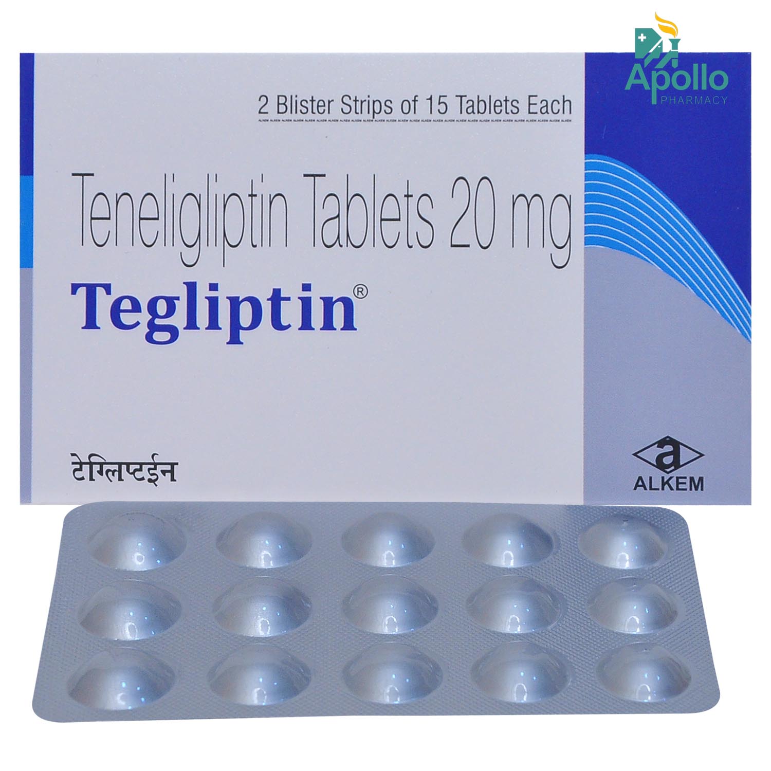 Tegliptin 20 Tablet 15's, Pack of 15 TABLETS Tegliptin 20 Tablet 15's, Pack of 15 TABLETS