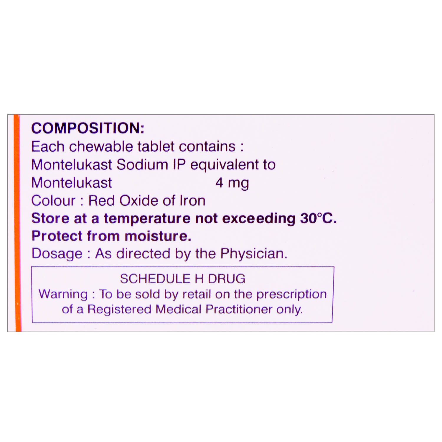 Telekast-4 Tablet 10's, Pack of 10 TABLETS Telekast-4 Tablet 10's, Pack of 10 TABLETS