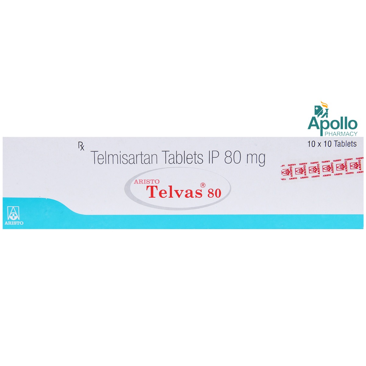 Telvas 80 Tablet 10's, Pack of 10 TABLETS Telvas 80 Tablet 10's, Pack of 10 TABLETS