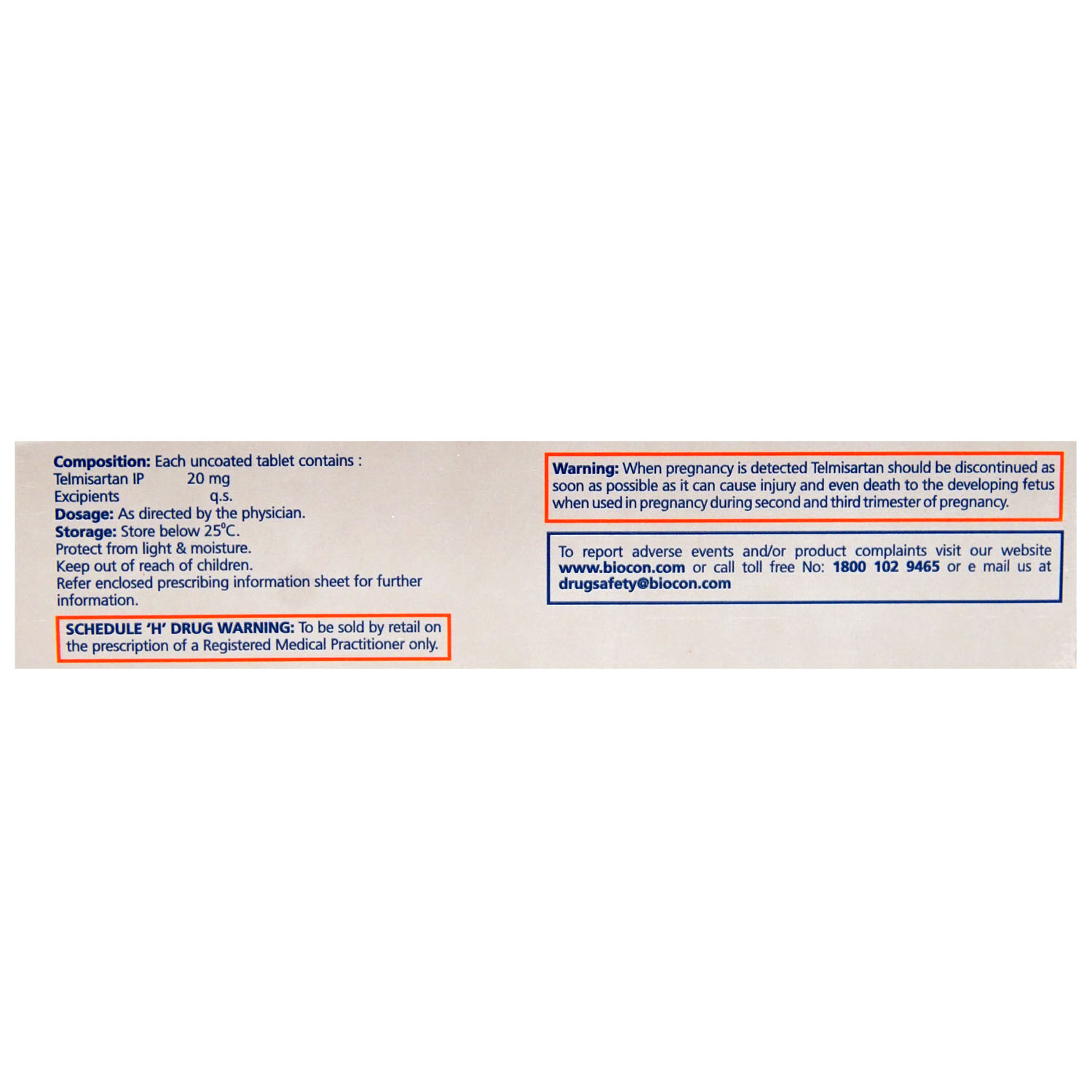 Telmisat 20 Tablet 10's, Pack of 10 TABLETS Telmisat 20 Tablet 10's, Pack of 10 TABLETS