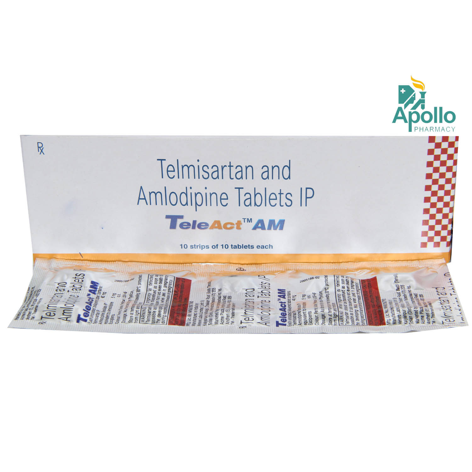Teleact AM Tablet 10's, Pack of 10 Teleact AM Tablet 10's, Pack of 10