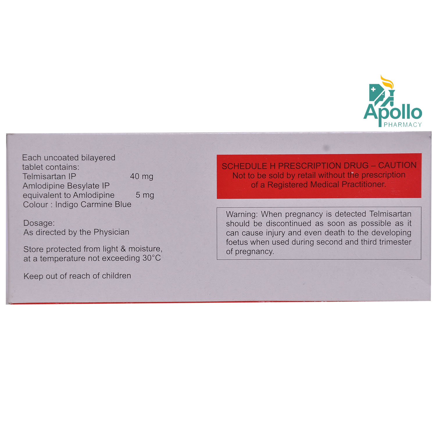 Telminorm AM 40/5 Tablet 10's, Pack of 10 Telminorm AM 40/5 Tablet 10's, Pack of 10