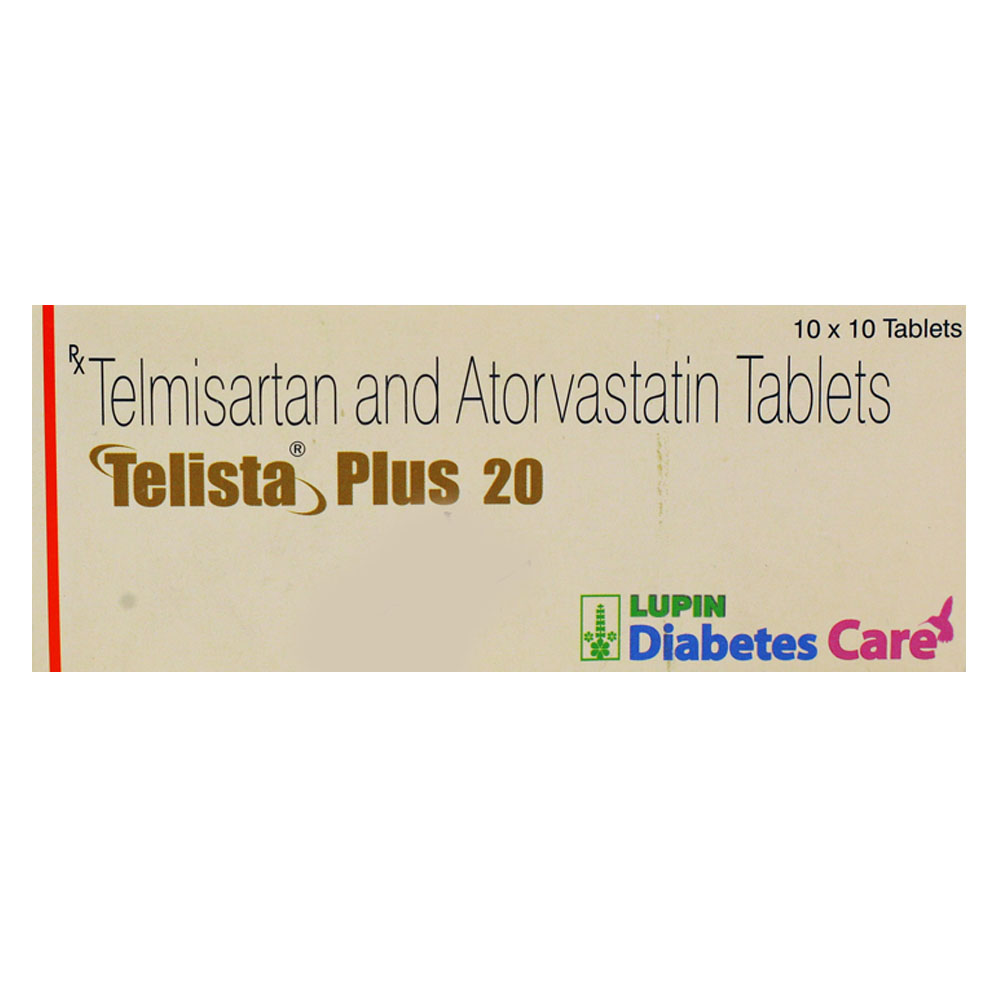 Telista Plus 20 Tablet 10's, Pack of 10 Telista Plus 20 Tablet 10's, Pack of 10