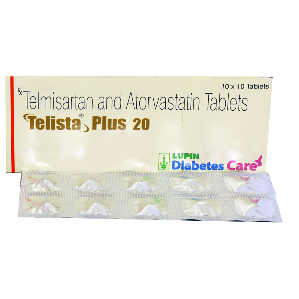 Telista Plus 20 Tablet 10's, Pack of 10 Telista Plus 20 Tablet 10's, Pack of 10