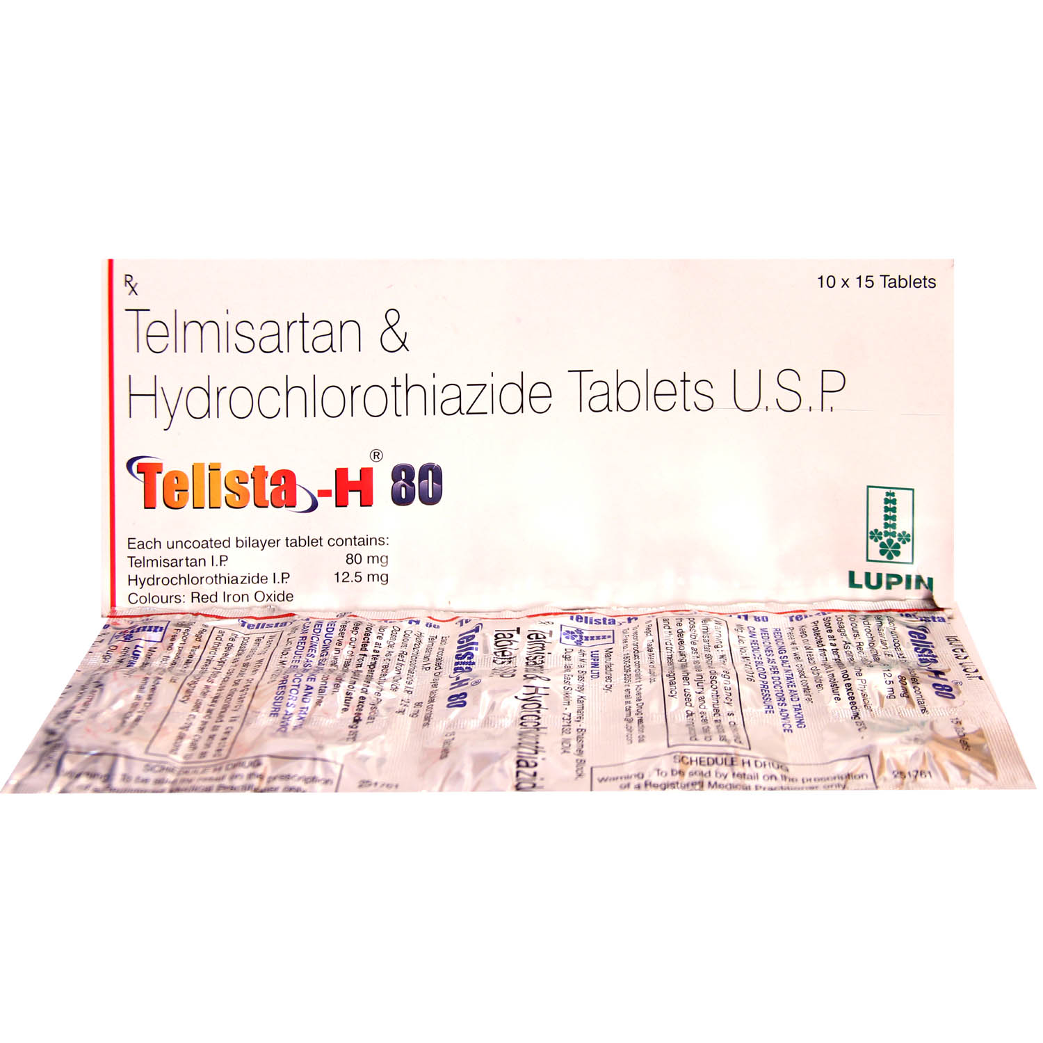 Telista H 80 Tablet 15's, Pack of 15 Telista H 80 Tablet 15's, Pack of 15