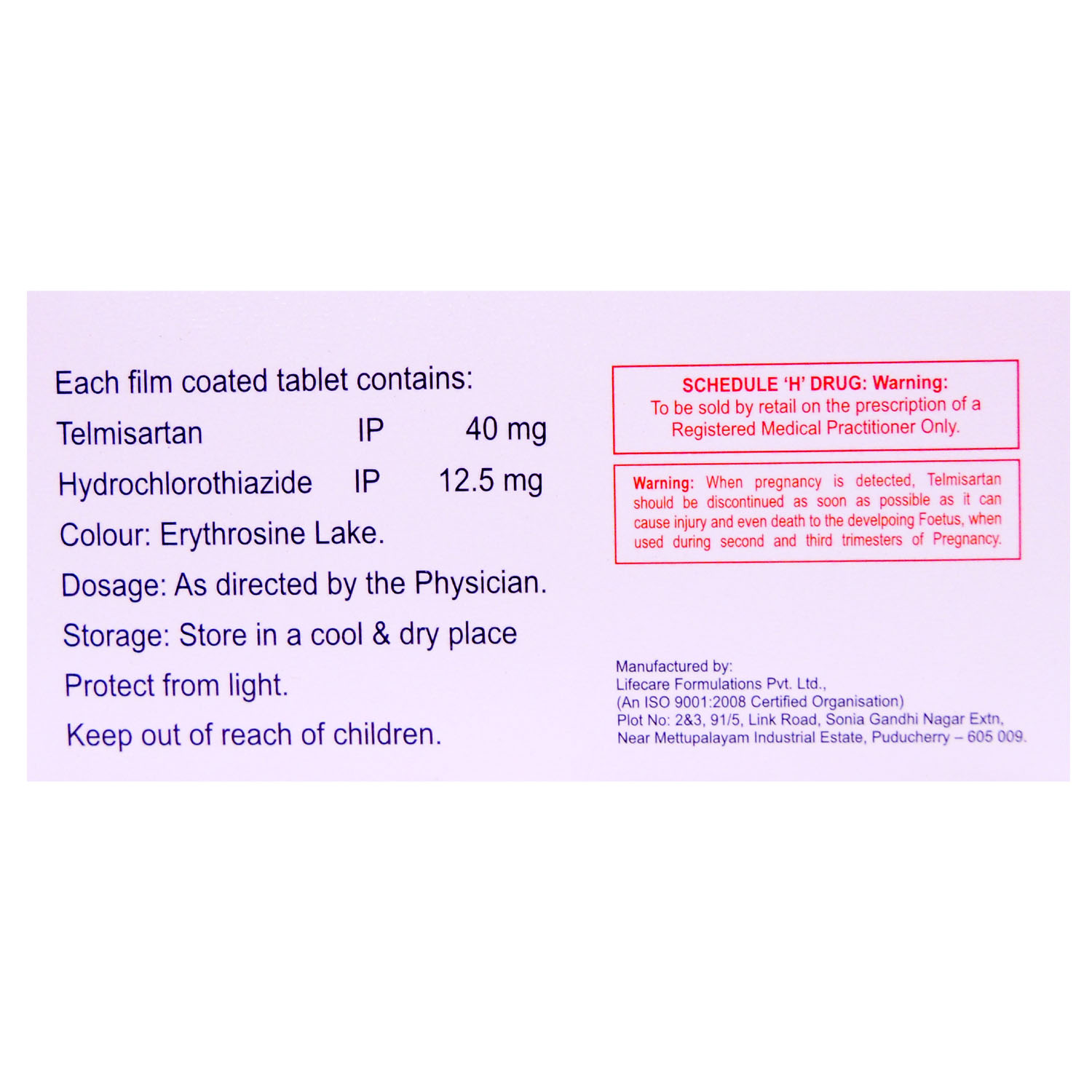 Telmiprime-H Tablet 10's, Pack of 10 Telmiprime-H Tablet 10's, Pack of 10