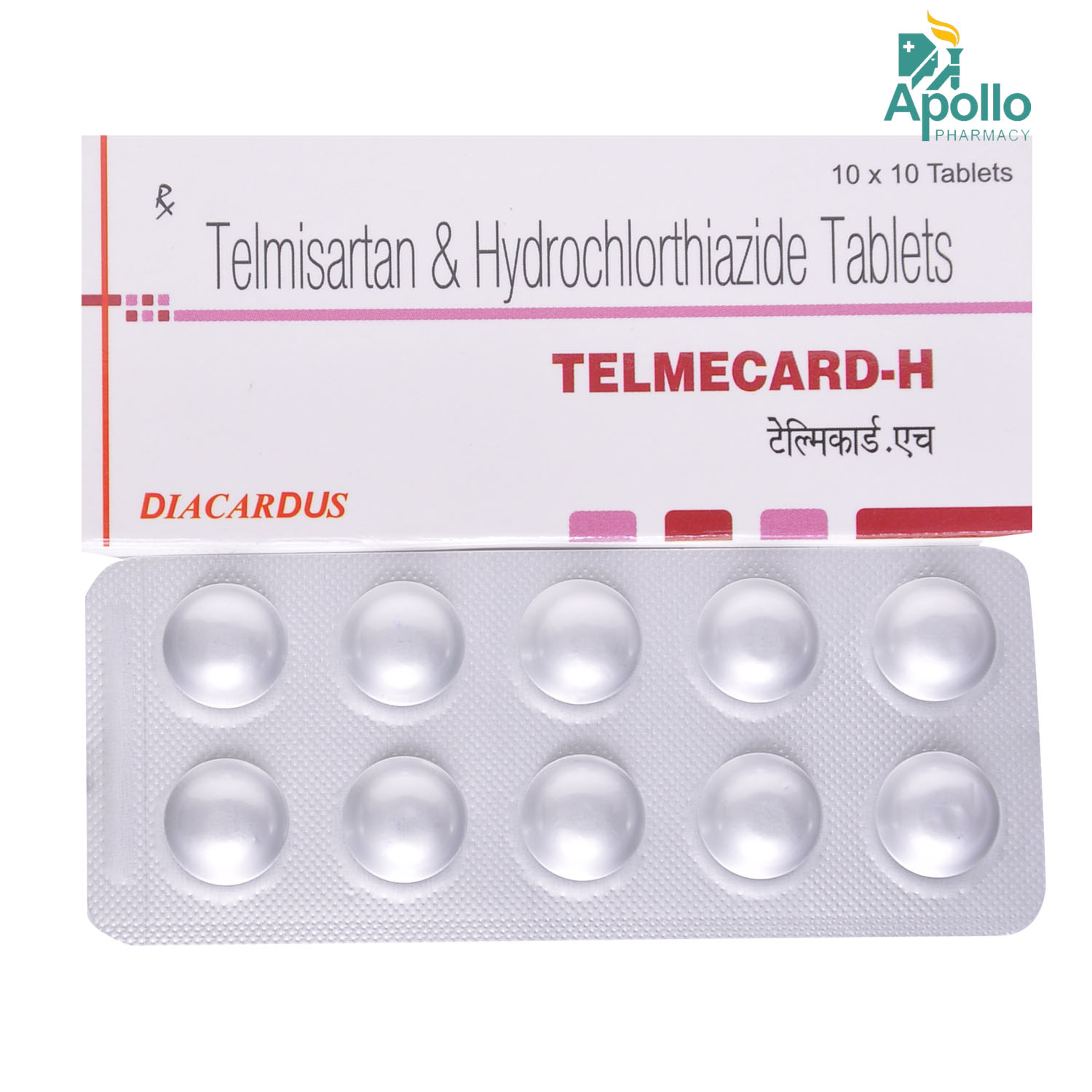 Telmecard-H Tablet 10's, Pack of 10 Telmecard-H Tablet 10's, Pack of 10