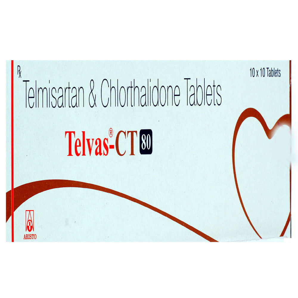 TELVAS CT 80MG TABLET, Pack of 10 TELVAS CT 80MG TABLET, Pack of 10