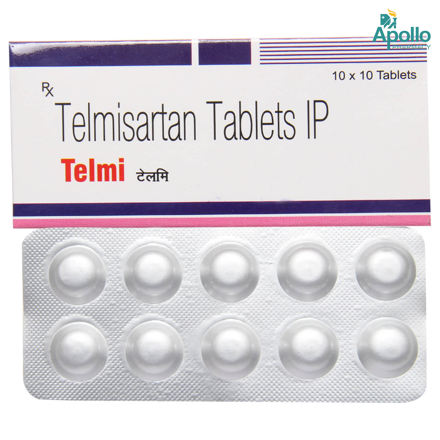 Telmi 40 Tablet 10's, Pack of 10 TABLETS Telmi 40 Tablet 10's, Pack of 10 TABLETS