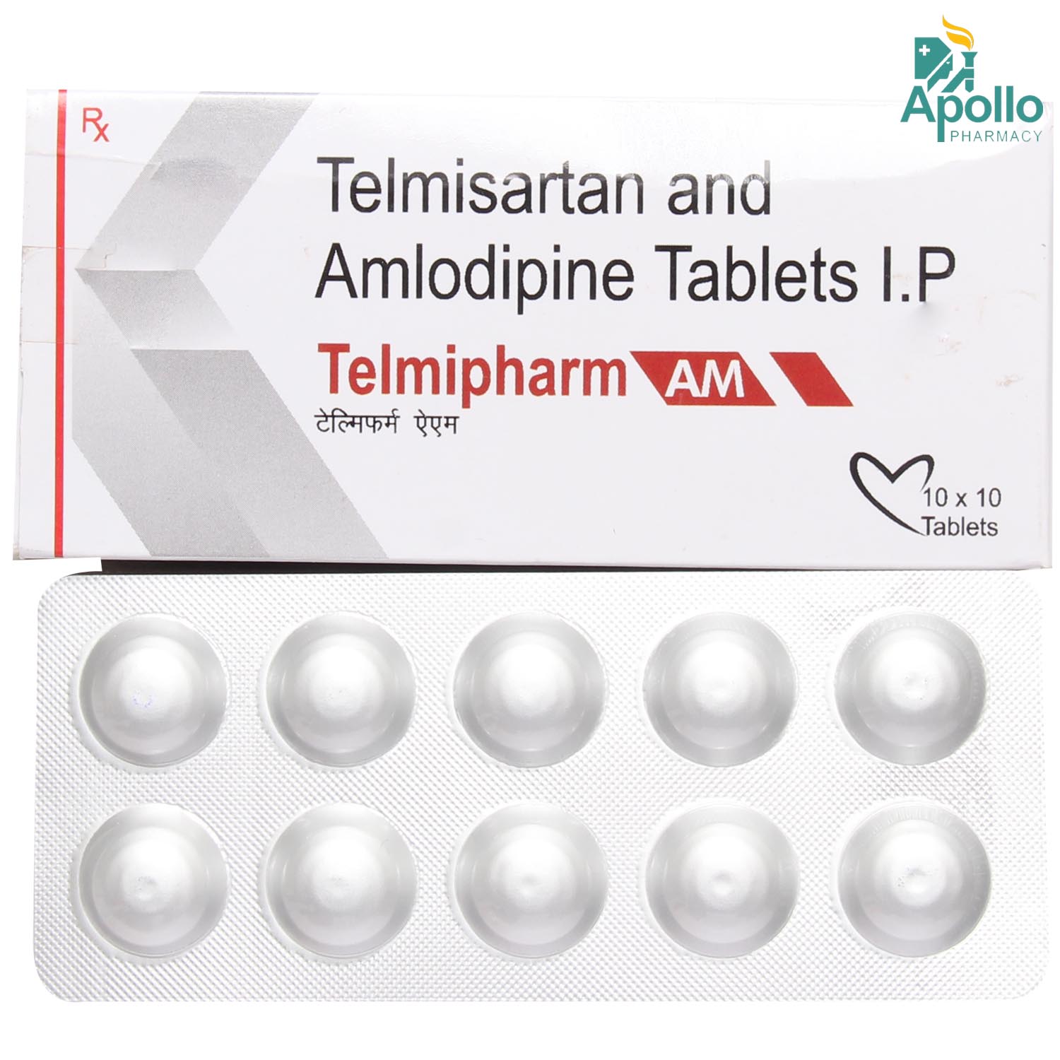 TELMIPHARM AM TABLET 10'S, Pack of 10 TELMIPHARM AM TABLET 10'S, Pack of 10