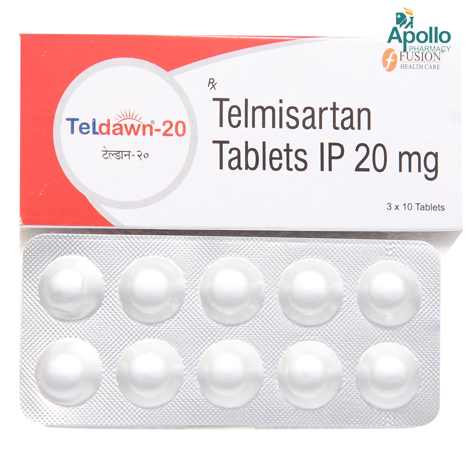 Teldawn 20 Tablet 10's, Pack of 10 TABLETS Teldawn 20 Tablet 10's, Pack of 10 TABLETS