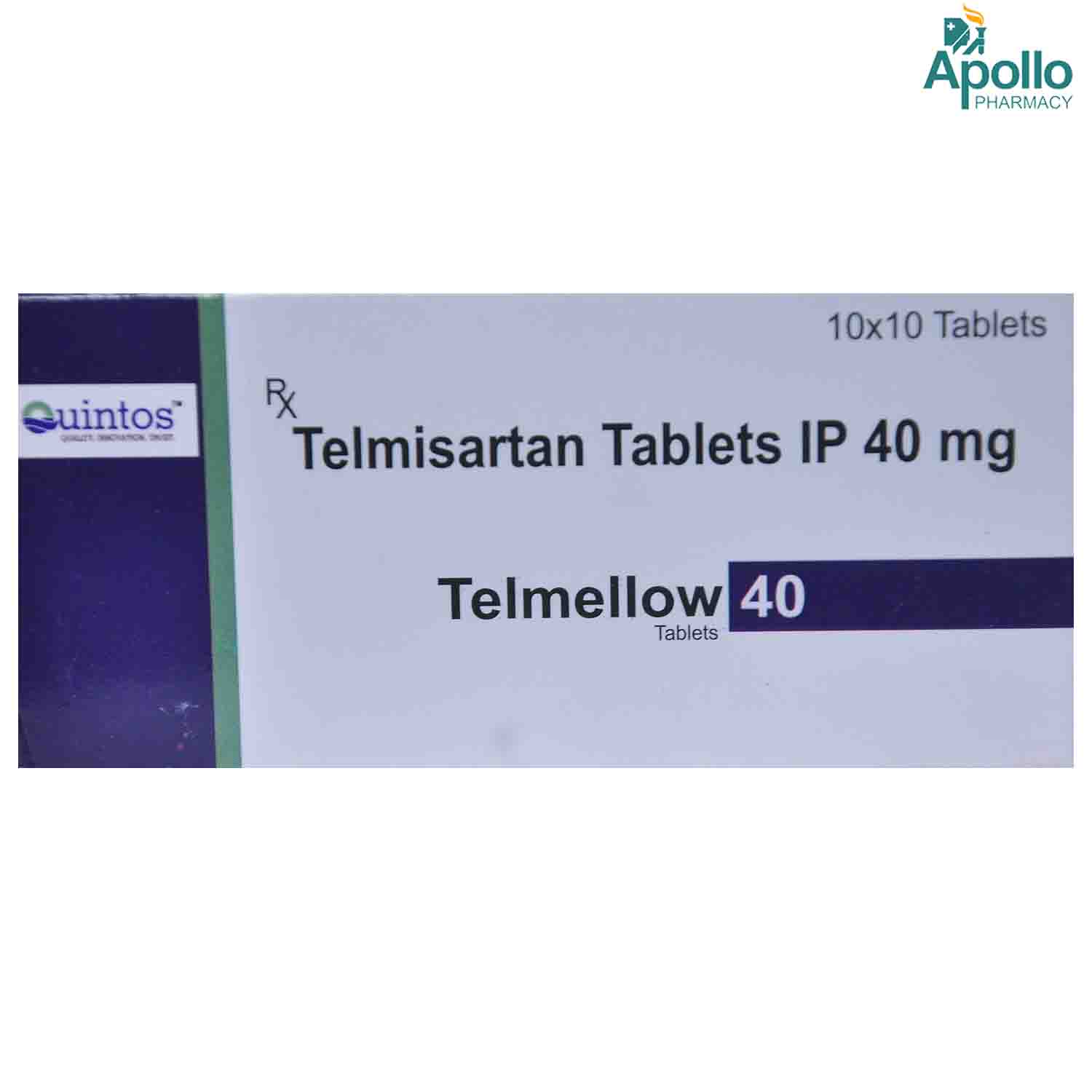 Buy TELMELLOW 40 TABLET 10'S Online