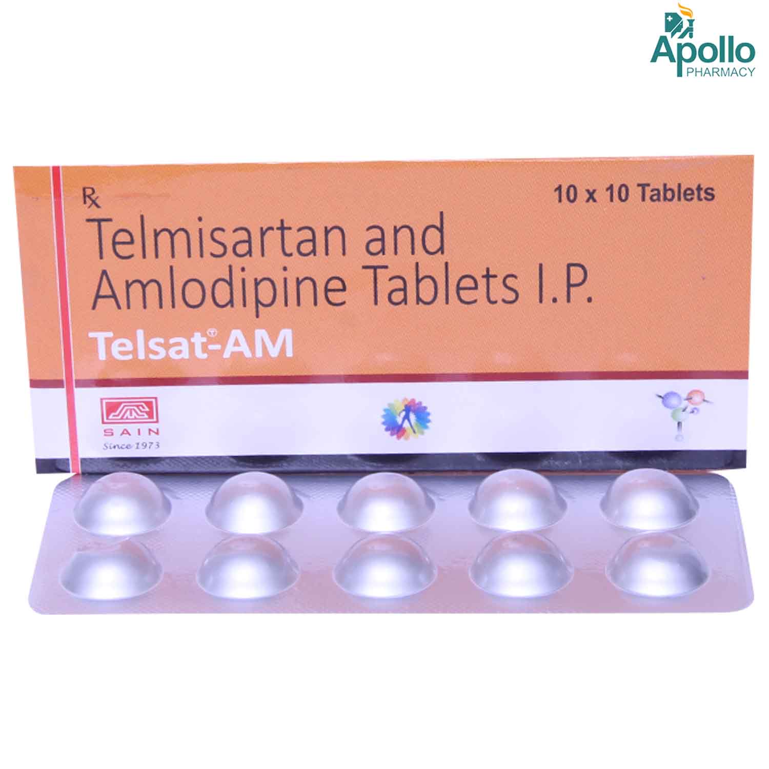 TELSAT AM TABLET 10'S, Pack of 10 TabletS TELSAT AM TABLET 10'S, Pack of 10 TabletS
