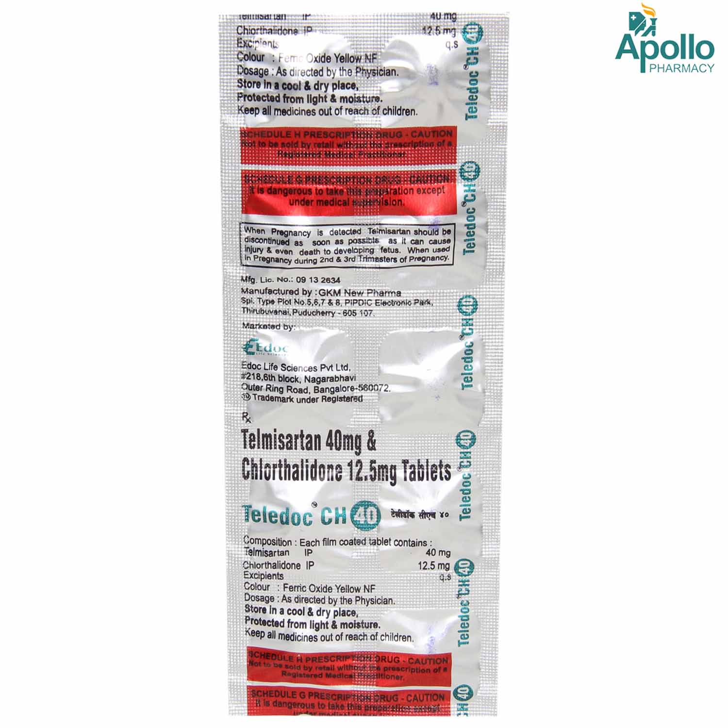 Teledoc CH 40 Tablet 10's, Pack of 10 TabletS Teledoc CH 40 Tablet 10's, Pack of 10 TabletS