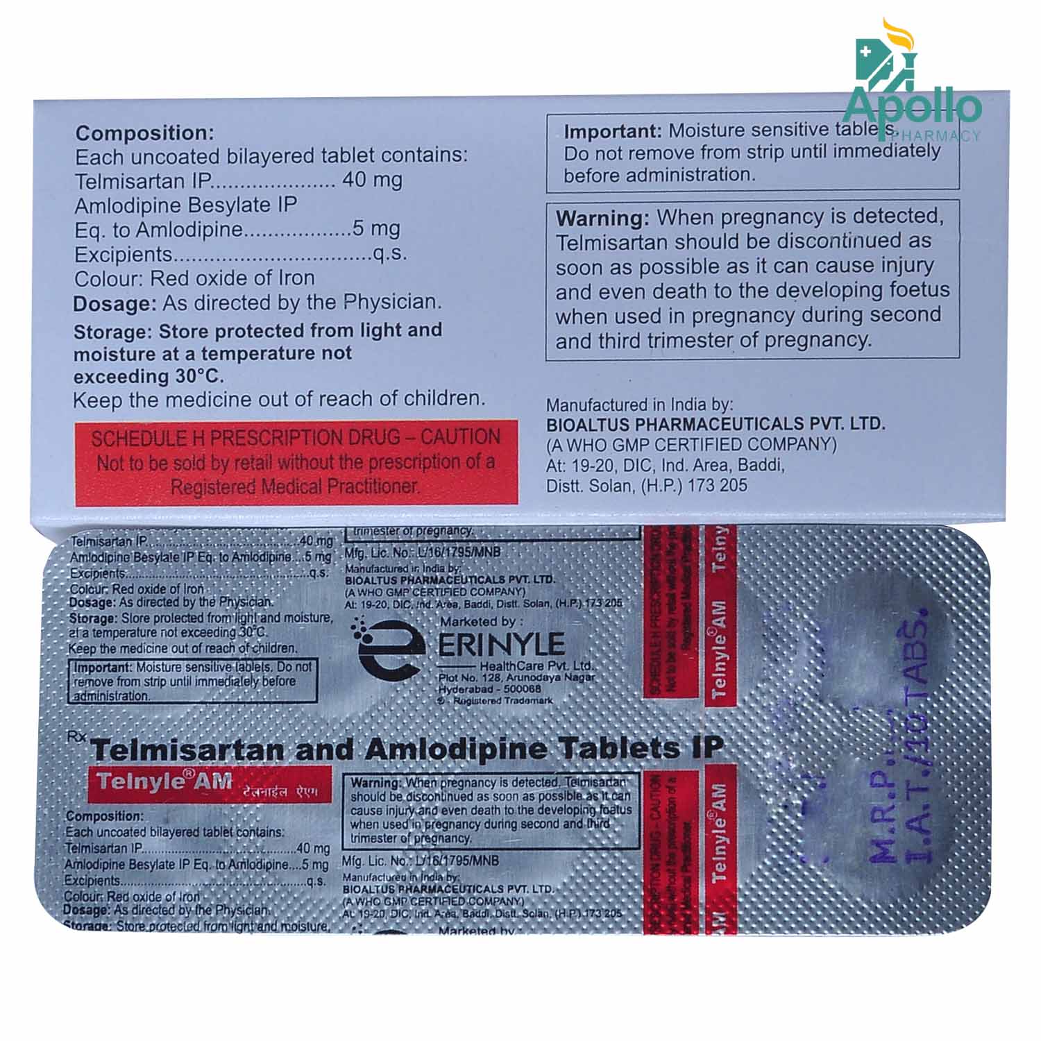 Telnyle AM Tablet 10's, Pack of 10 Telnyle AM Tablet 10's, Pack of 10