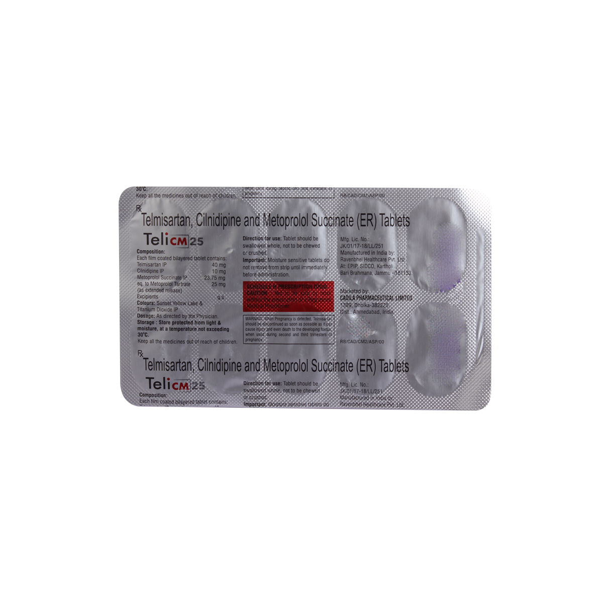 Teli CM 25 Tablet 10's, Pack of 10 TABLETS Teli CM 25 Tablet 10's, Pack of 10 TABLETS