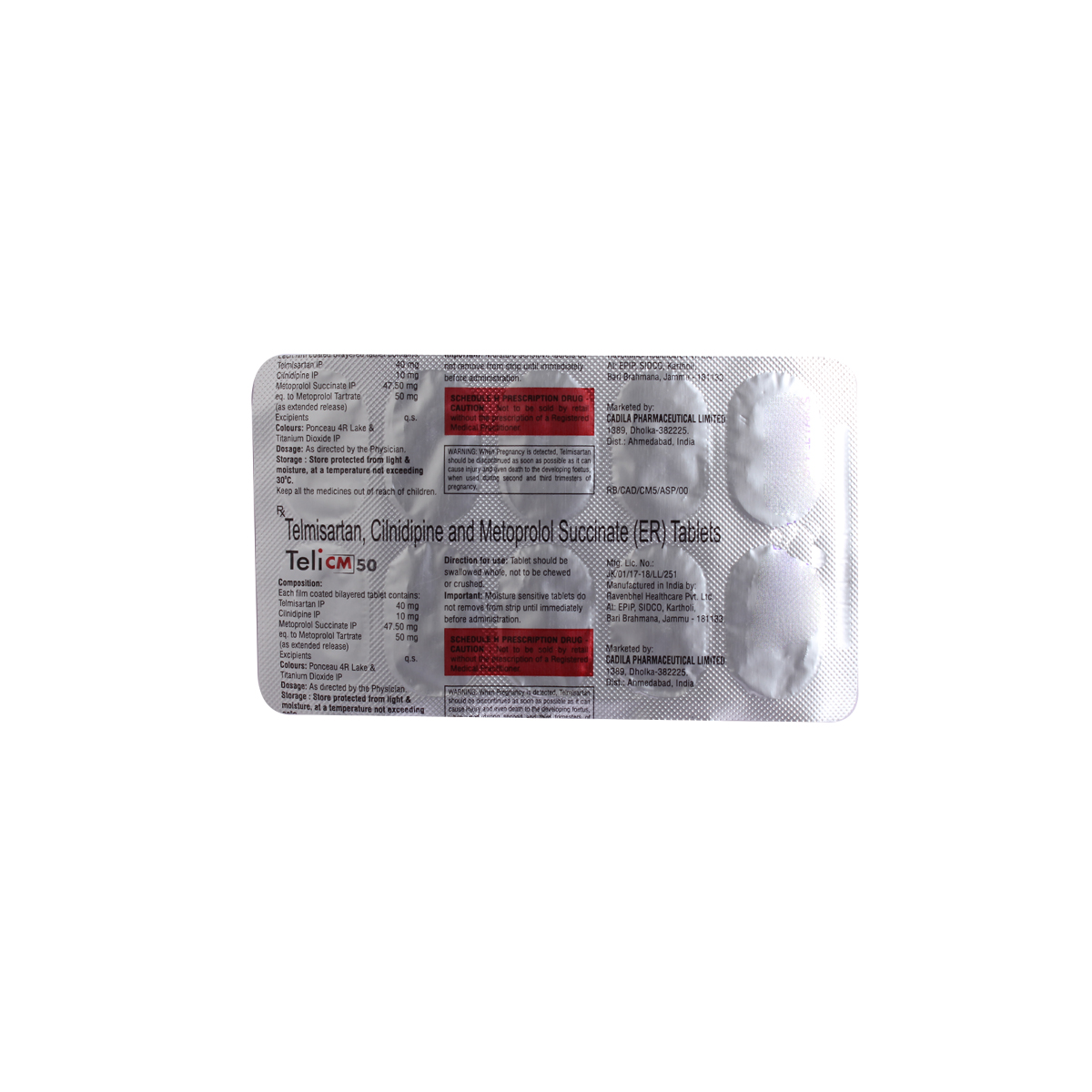 Teli CM 50 Tablet 10's, Pack of 10 TABLETS Teli CM 50 Tablet 10's, Pack of 10 TABLETS