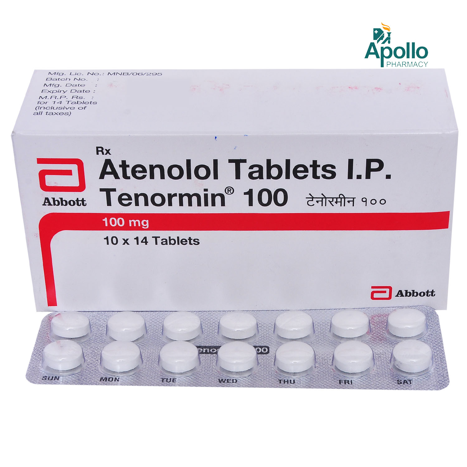 Tenormin 100 Tablet 14's, Pack of 14 TABLETS Tenormin 100 Tablet 14's, Pack of 14 TABLETS