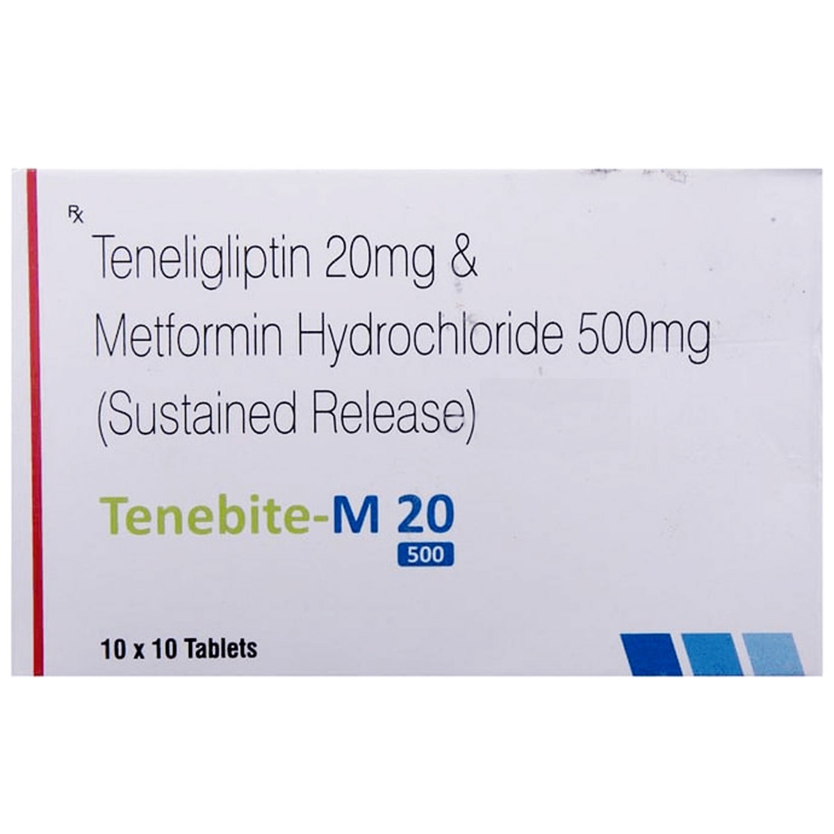 Tenebite-M 20 mg/500 mg Tablet 10's, Pack of 10 TabletS Tenebite-M 20 mg/500 mg Tablet 10's, Pack of 10 TabletS