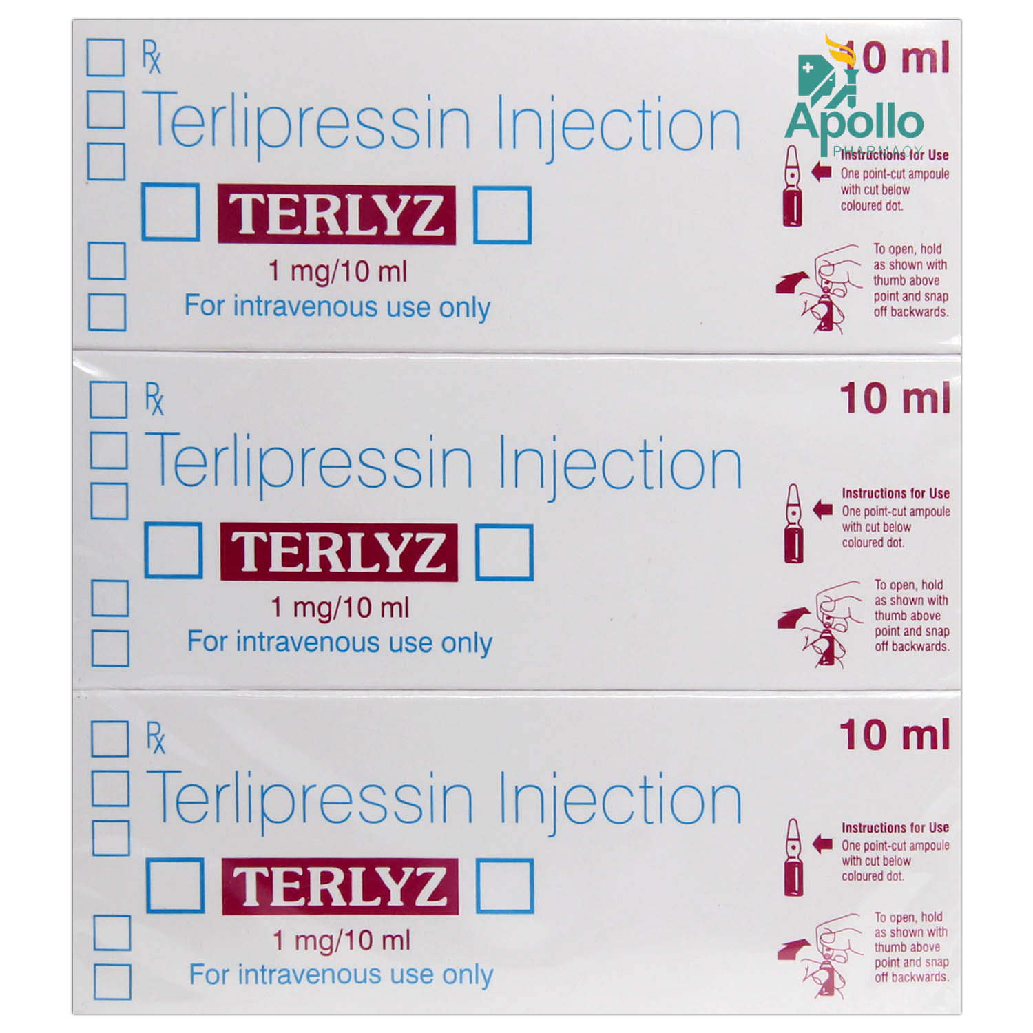 TERLYZ INJECTION 10ML, Pack of 1 INJECTION TERLYZ INJECTION 10ML, Pack of 1 INJECTION