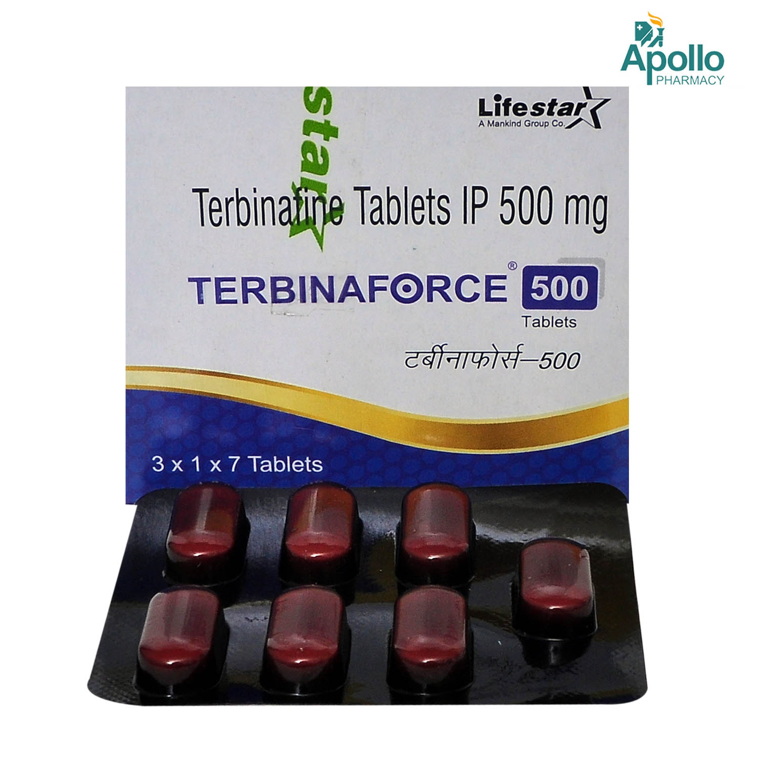 Terbinaforce 500 Tablet 7's, Pack of 7 TABLETS Terbinaforce 500 Tablet 7's, Pack of 7 TABLETS