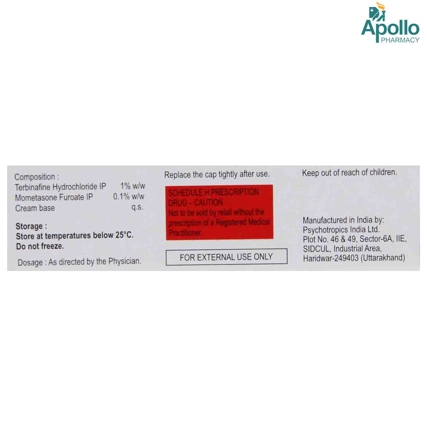 Terbinaforce M Cream 10 gm, Pack of 1 Cream Terbinaforce M Cream 10 gm, Pack of 1 Cream