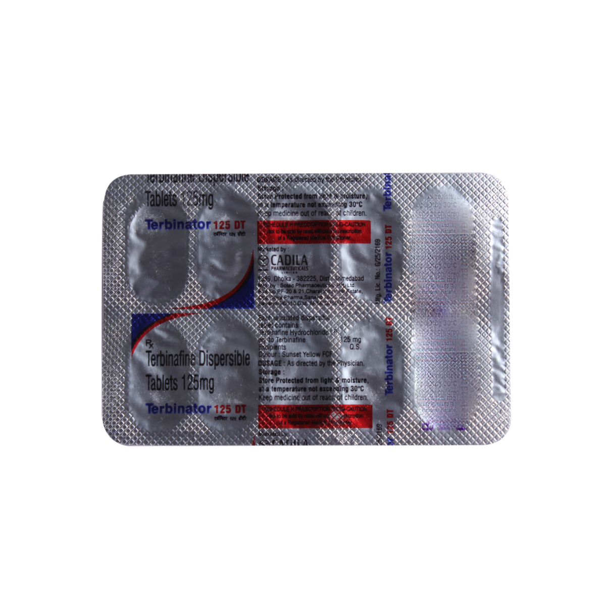 Terbinator 125 mg DT Tablet 10's, Pack of 10 TabletS Terbinator 125 mg DT Tablet 10's, Pack of 10 TabletS