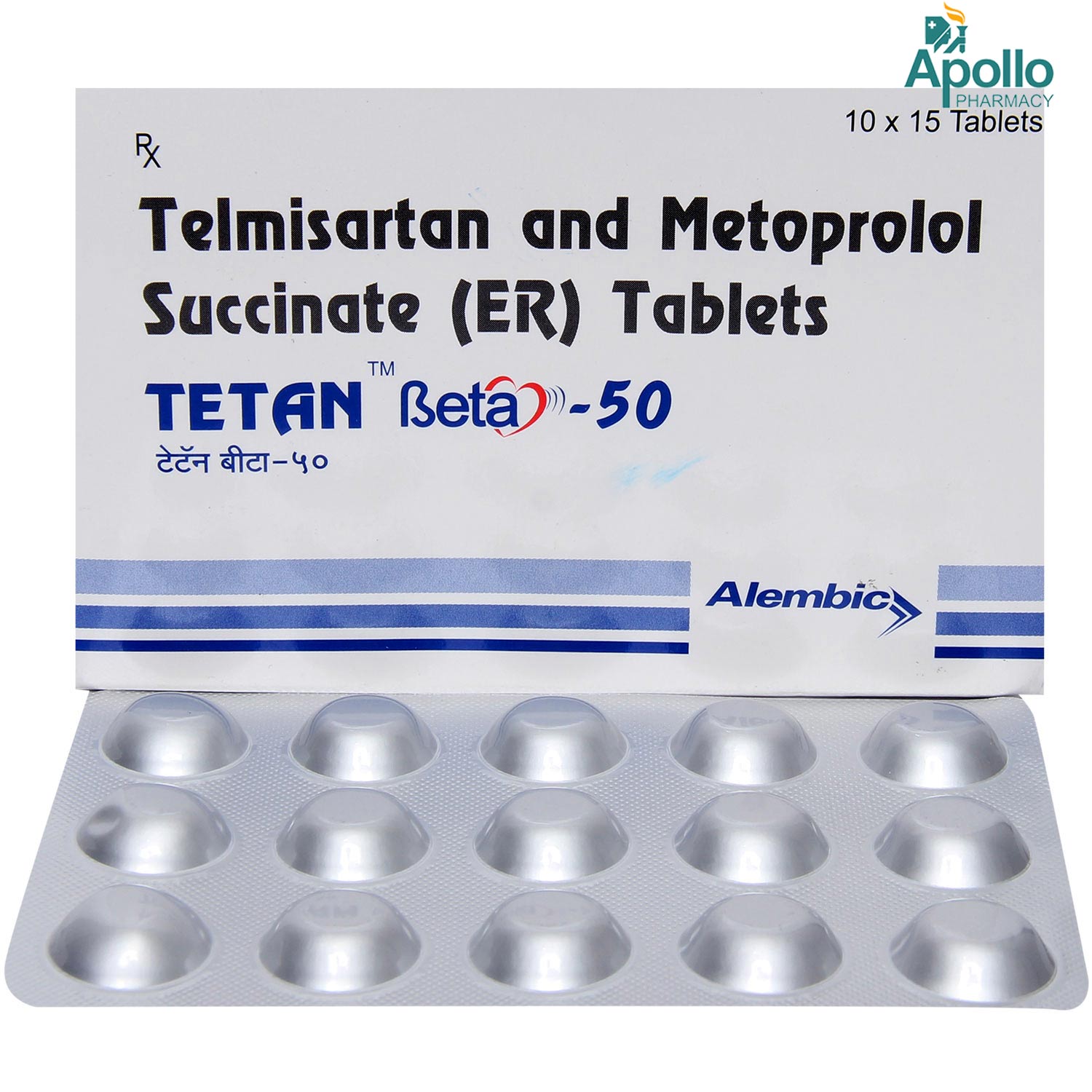 Tetan Beta 50 Tablet 15's, Pack of 15 Tetan Beta 50 Tablet 15's, Pack of 15