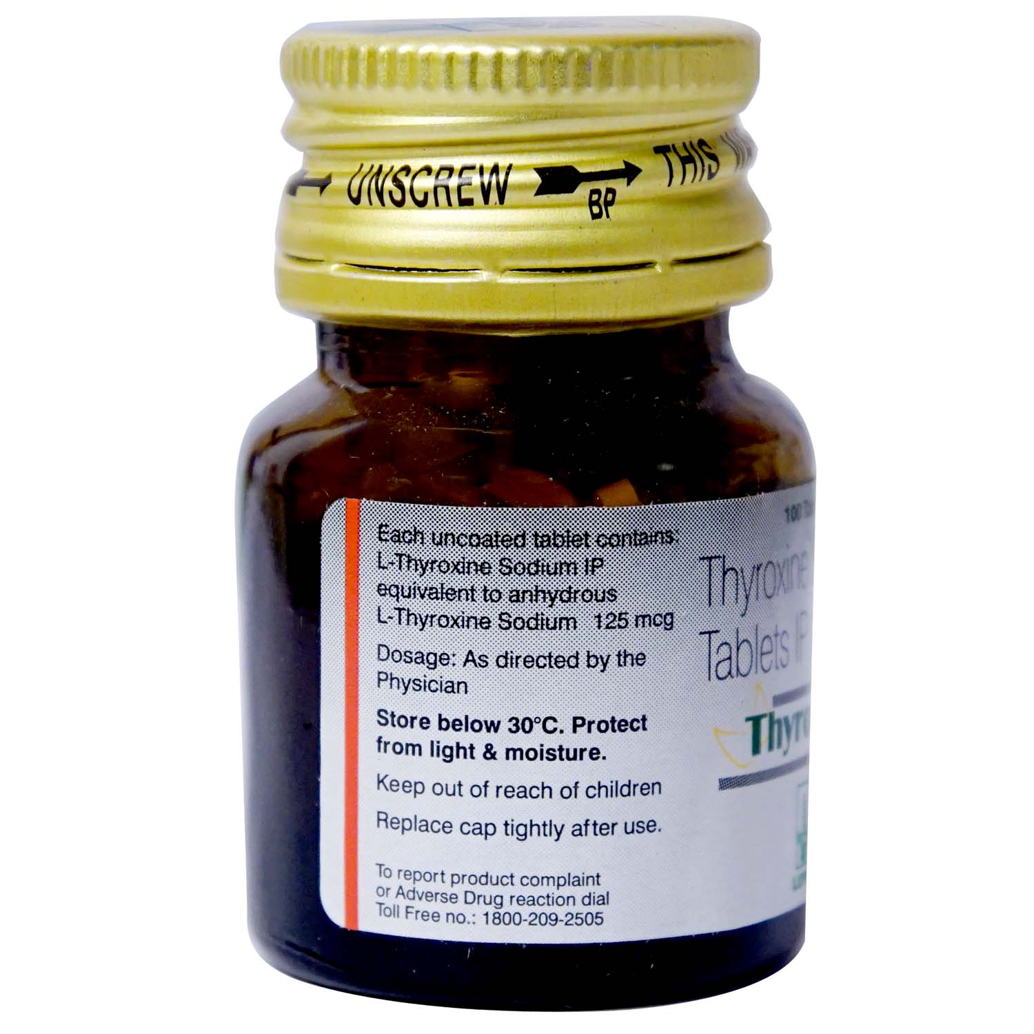 Thyroup 125 mcg Tablet 100's, Pack of 1 TABLET Thyroup 125 mcg Tablet 100's, Pack of 1 TABLET