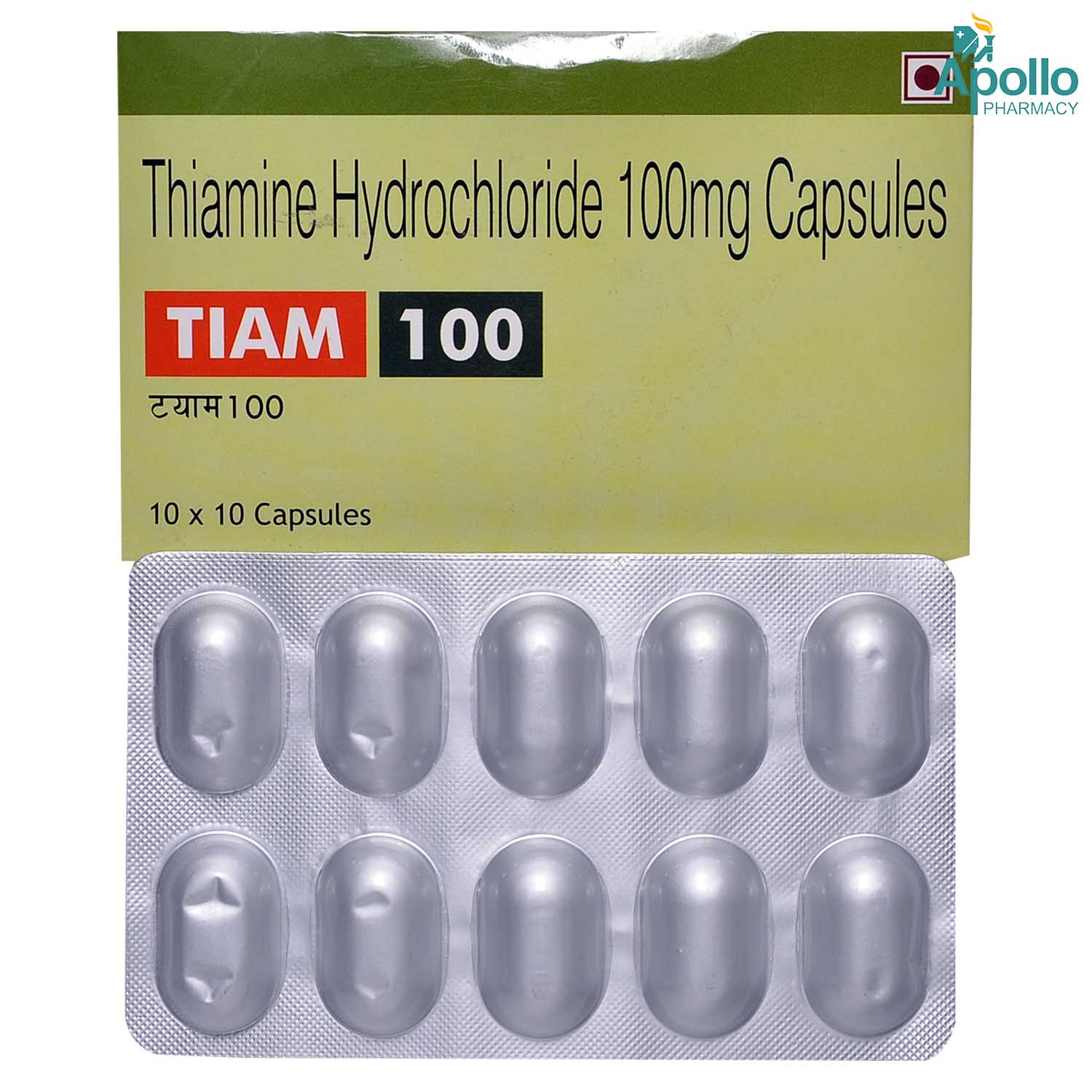 Tiam 100 Capsule 10's, Pack of 10 CapsuleS Tiam 100 Capsule 10's, Pack of 10 CapsuleS