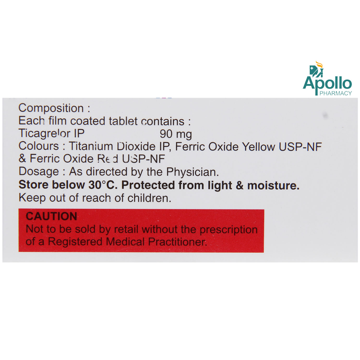 Ticaplat 90mg Tablet 10's, Pack of 10 TABLETS Ticaplat 90mg Tablet 10's, Pack of 10 TABLETS