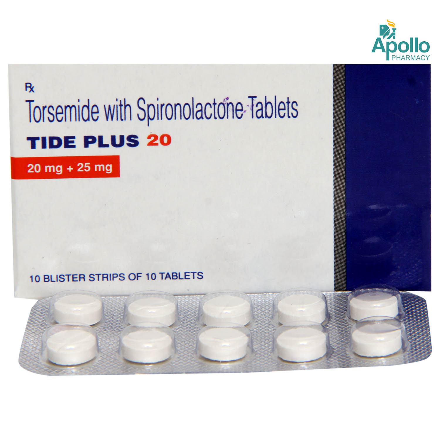 Tide Plus 20 Tablet 10's, Pack of 10 Tide Plus 20 Tablet 10's, Pack of 10