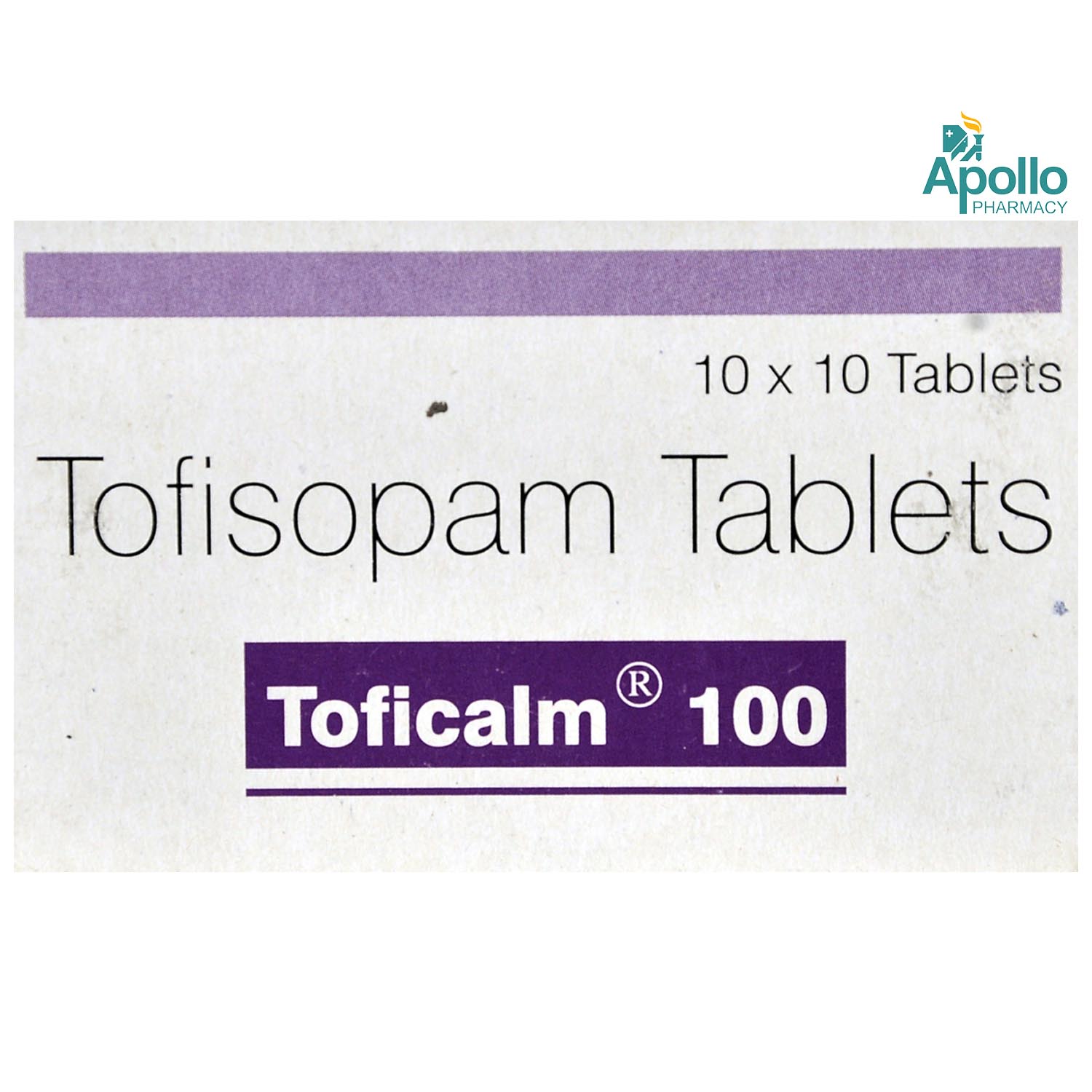 Toficalm 100 Tablet 10's, Pack of 10 TABLETS Toficalm 100 Tablet 10's, Pack of 10 TABLETS