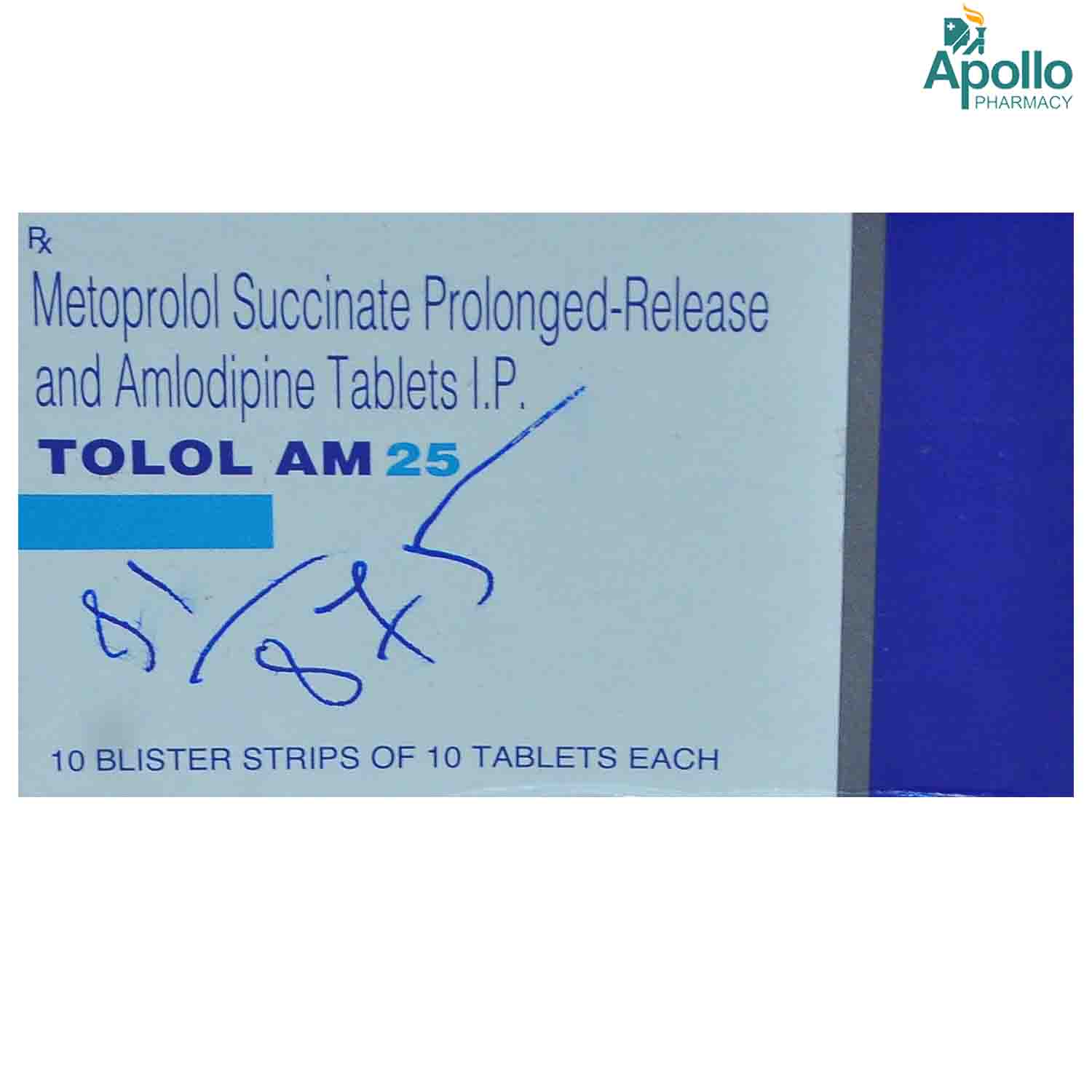 Tolol AM 25 Tablet 10's, Pack of 10 TABLETS Tolol AM 25 Tablet 10's, Pack of 10 TABLETS