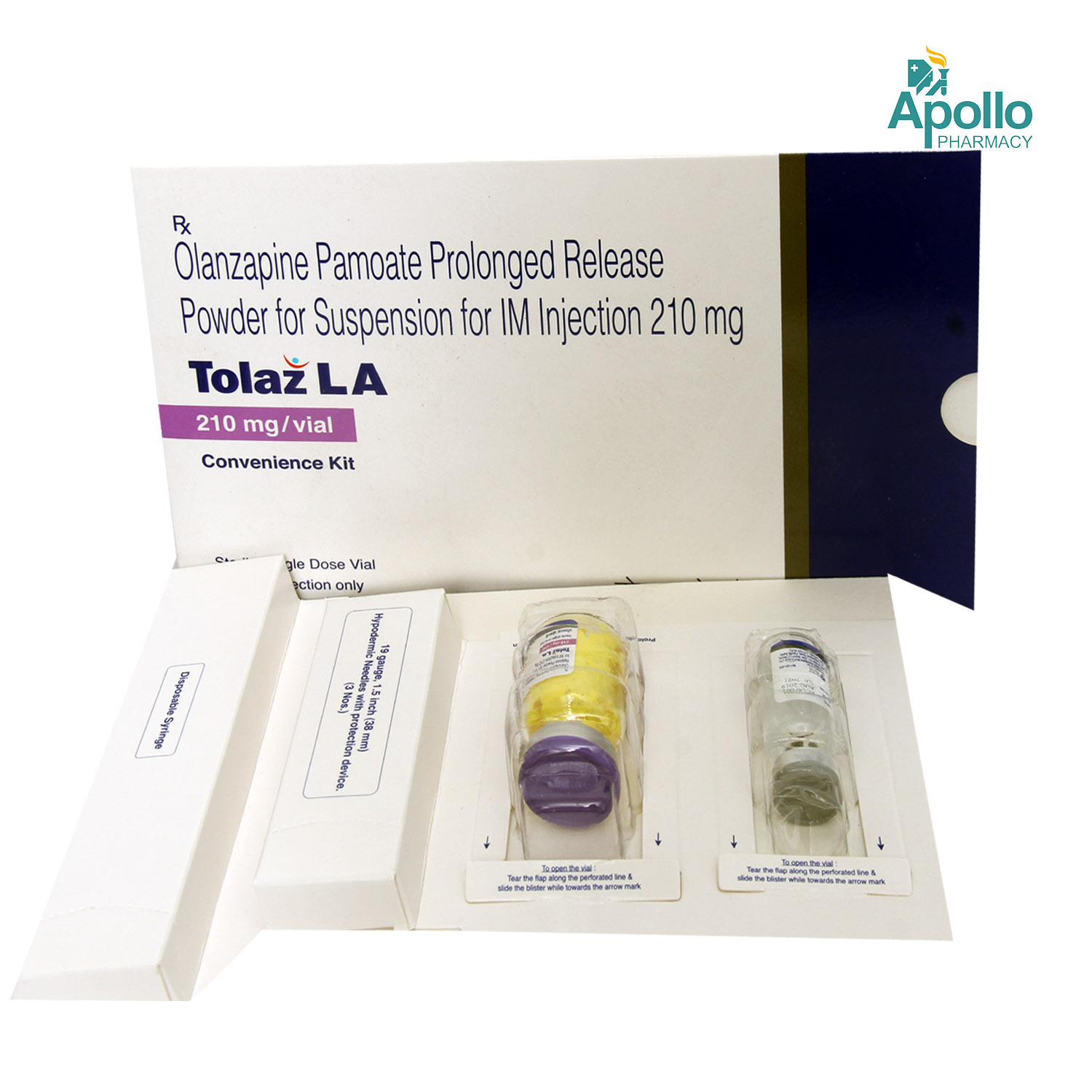 Tolaz LA 210 mg Convenience Kit 1's, Pack of 1 Injection Tolaz LA 210 mg Convenience Kit 1's, Pack of 1 Injection