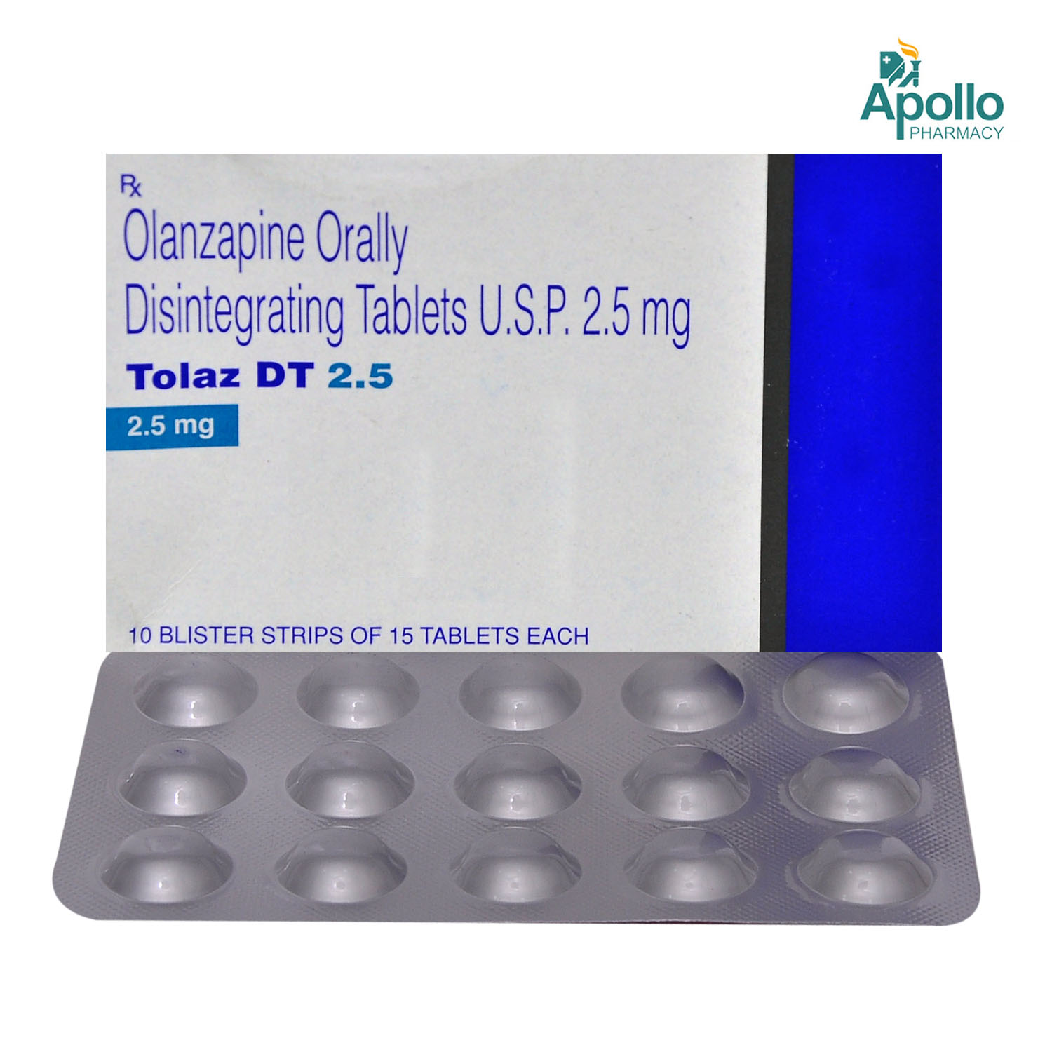 Tolaz DT 2.5 mg Tablet 15's, Pack of 15 TABLETS Tolaz DT 2.5 mg Tablet 15's, Pack of 15 TABLETS