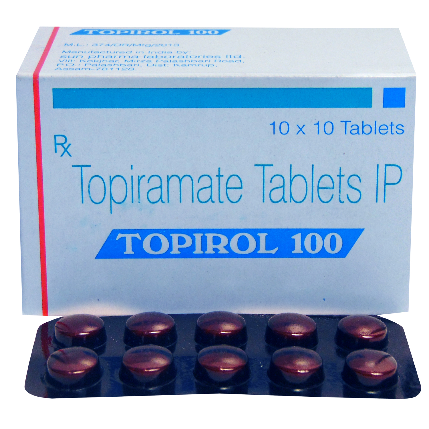 Topirol 100 Tablet 10's, Pack of 10 TABLETS Topirol 100 Tablet 10's, Pack of 10 TABLETS